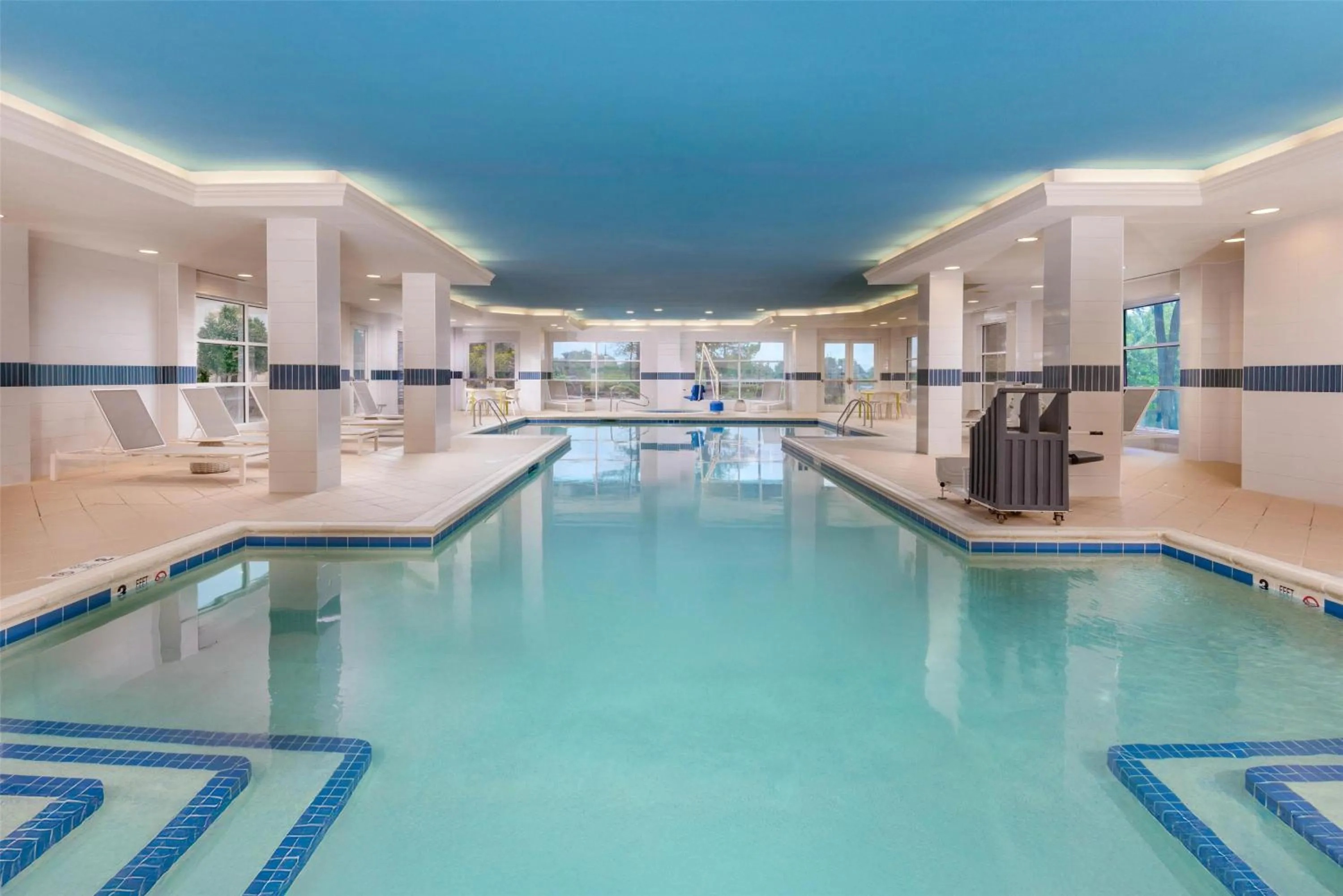 Pool view in Hilton Garden Inn Buffalo Airport