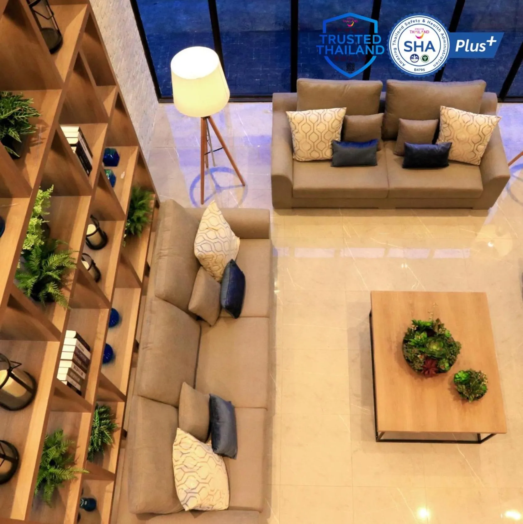 Seating area in B Stay Hotel