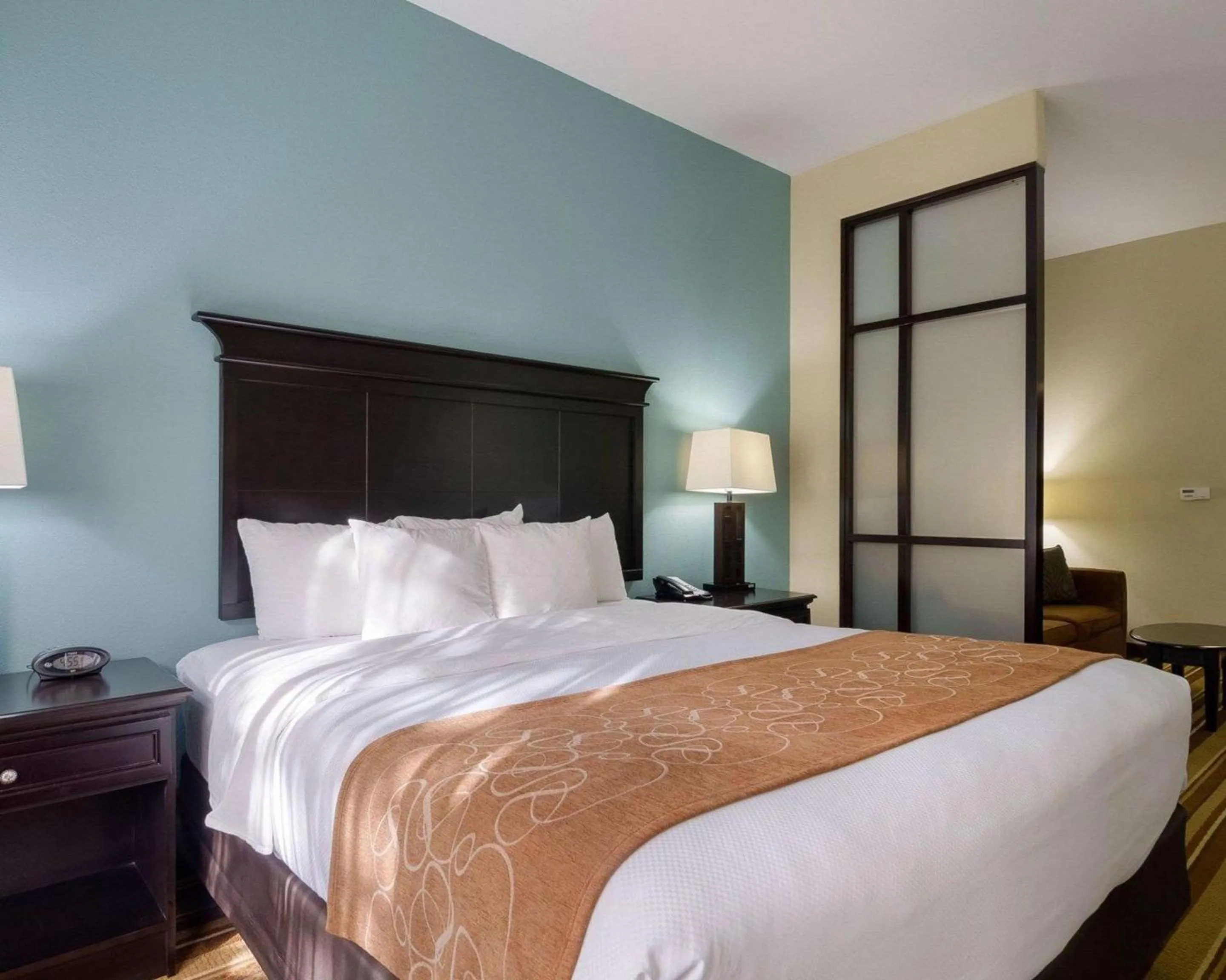 Bedroom, Bed in Comfort Suites Topeka Northwest