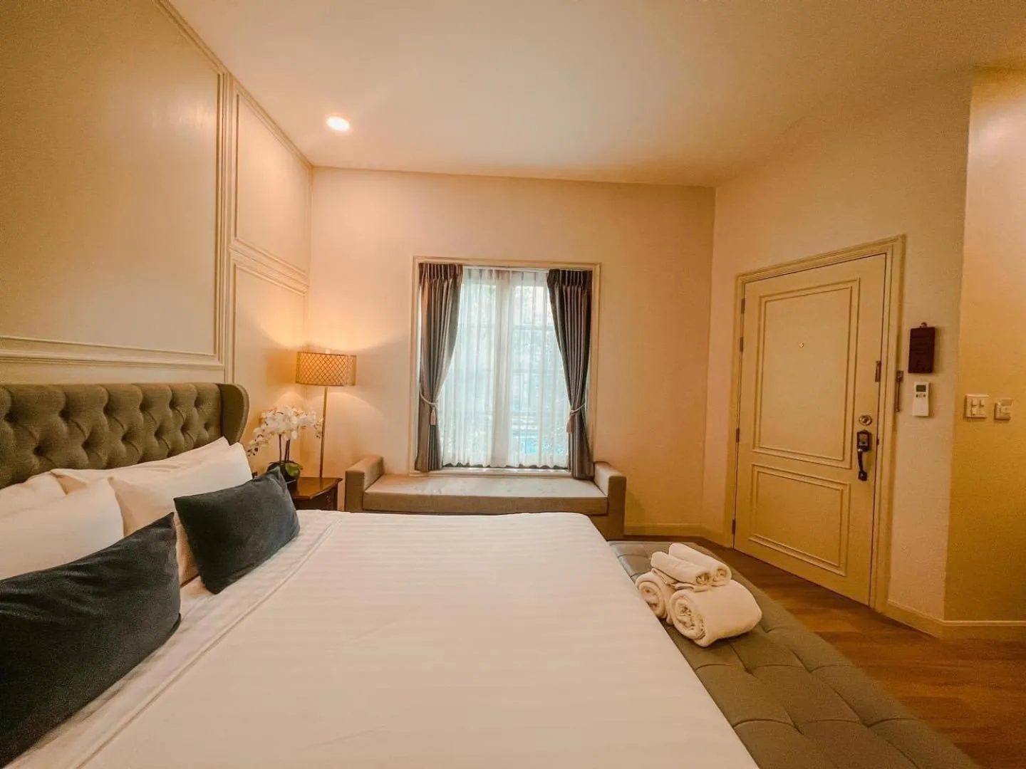 Bed in Villa Seville