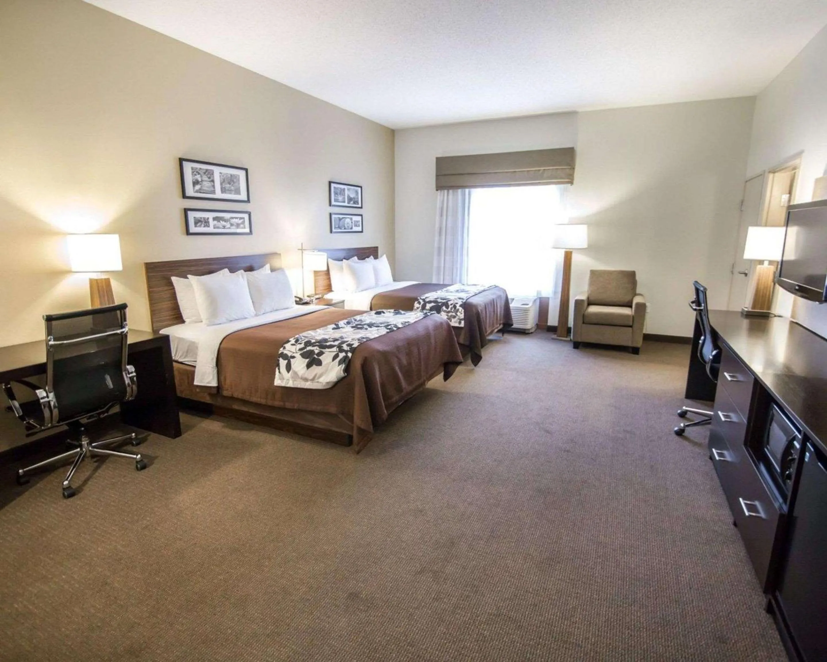 Photo of the whole room, Bed in Sleep Inn & Suites Norton