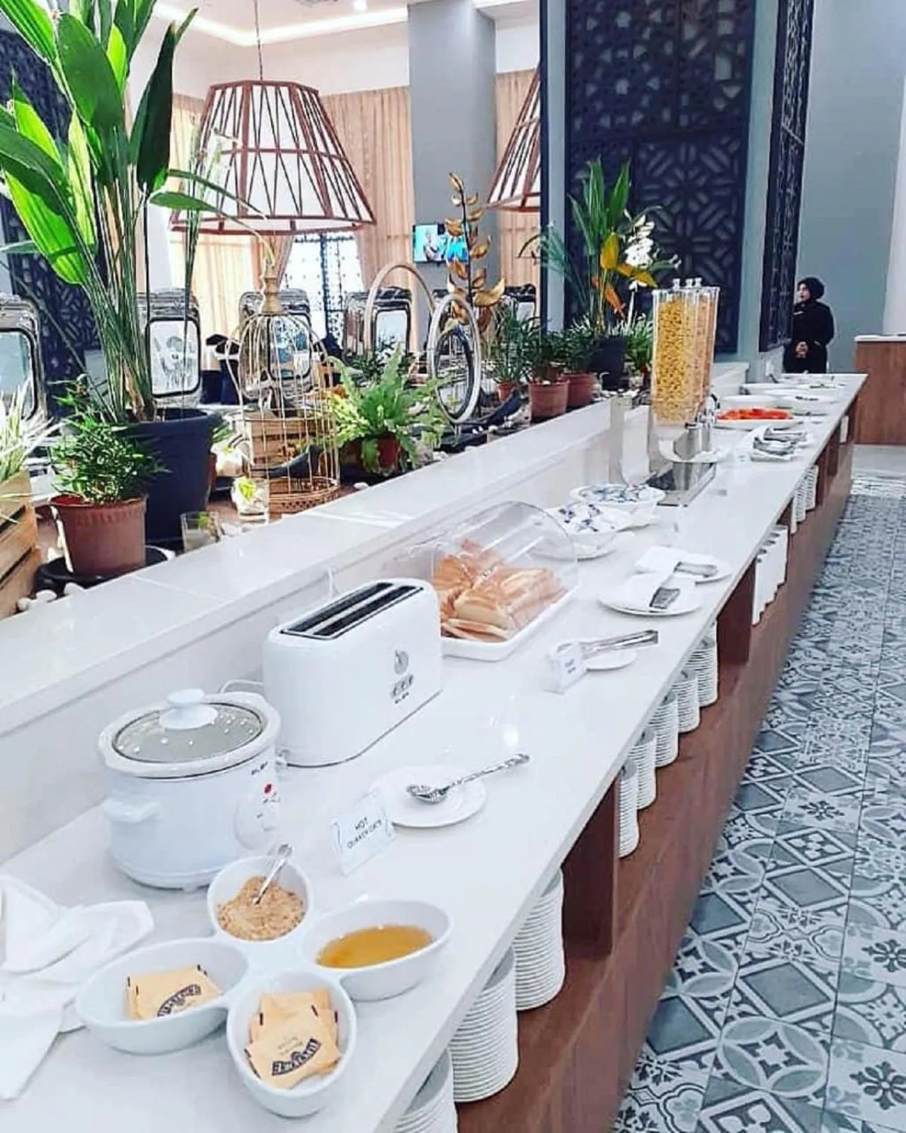 Buffet breakfast in H Elite Design Hotel