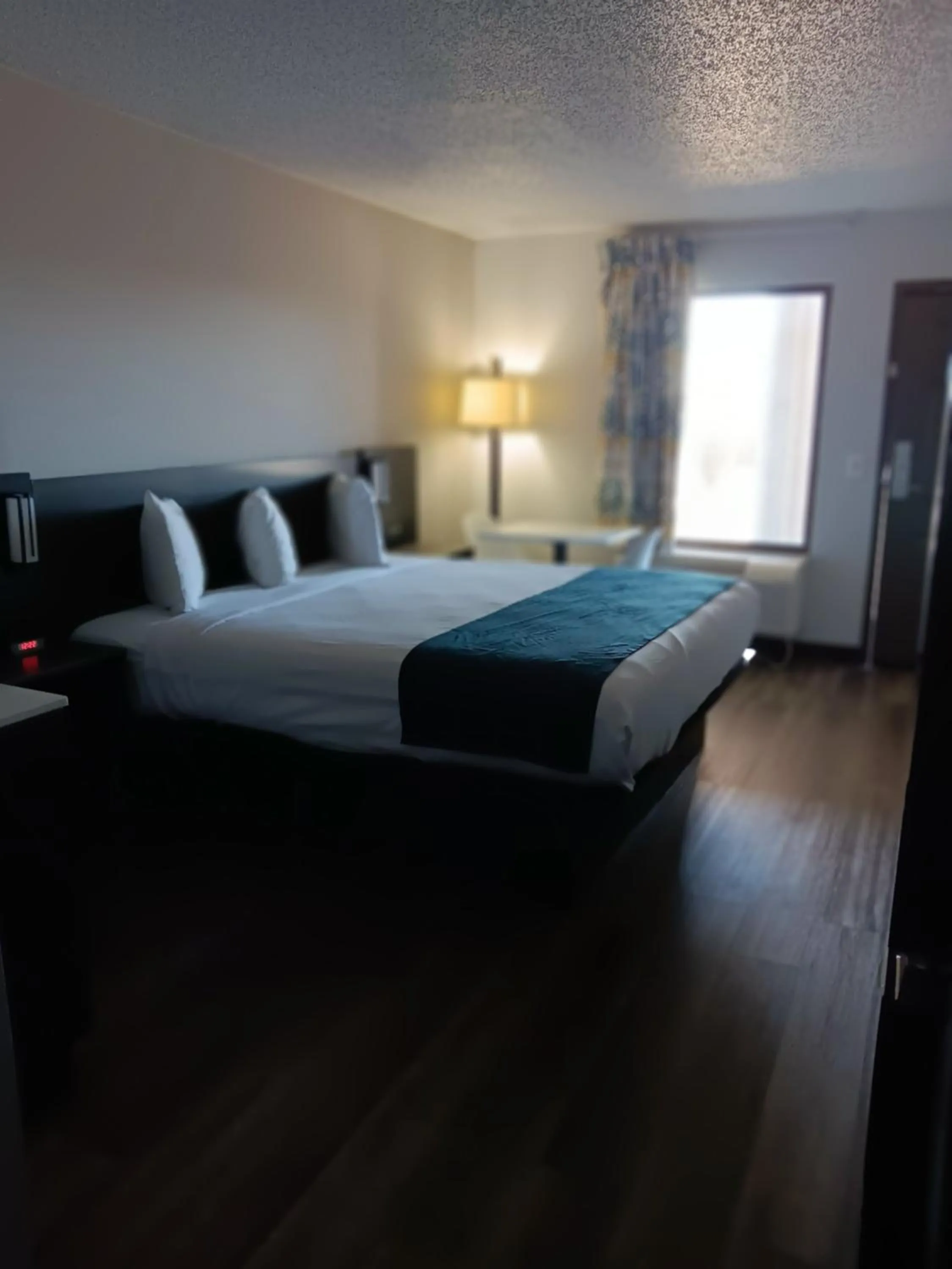 Bed in Studio 6 Suites Louisville KY Airport/Expo Center