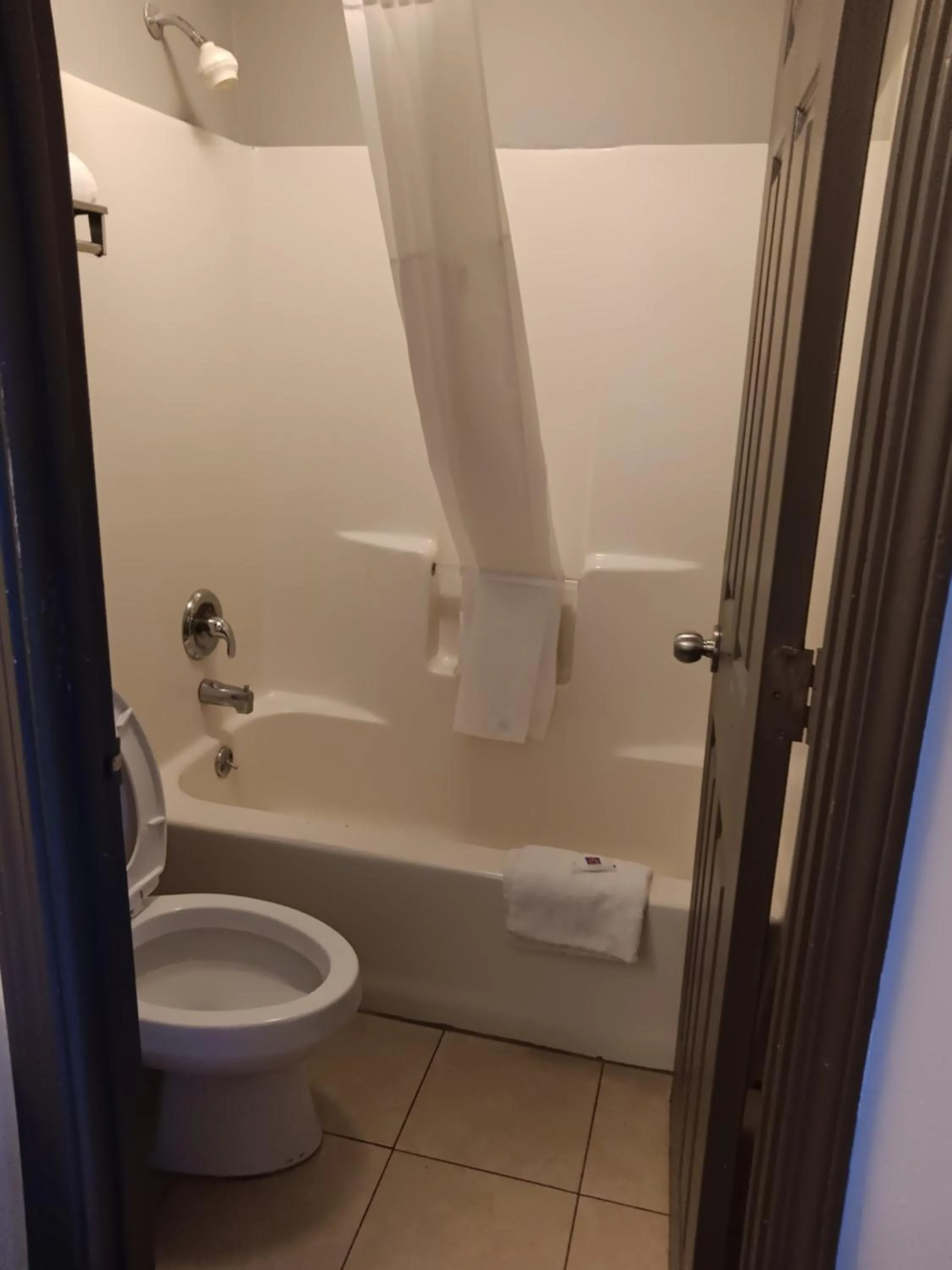 Bathroom in Studio 6 Suites Louisville KY Airport/Expo Center