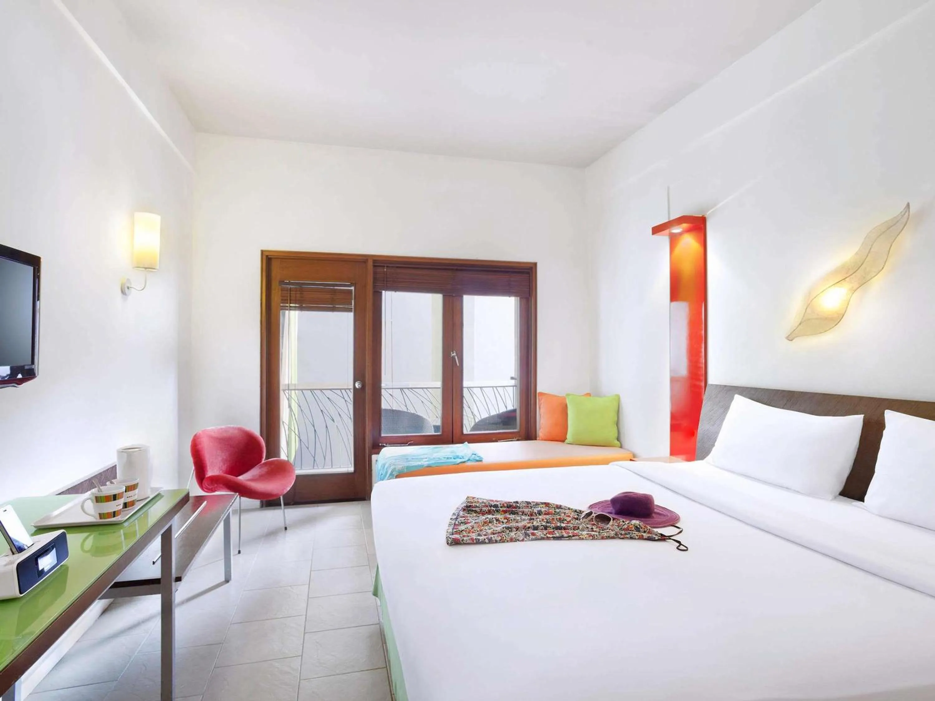 Bedroom, Bed in ibis Styles Bali Legian