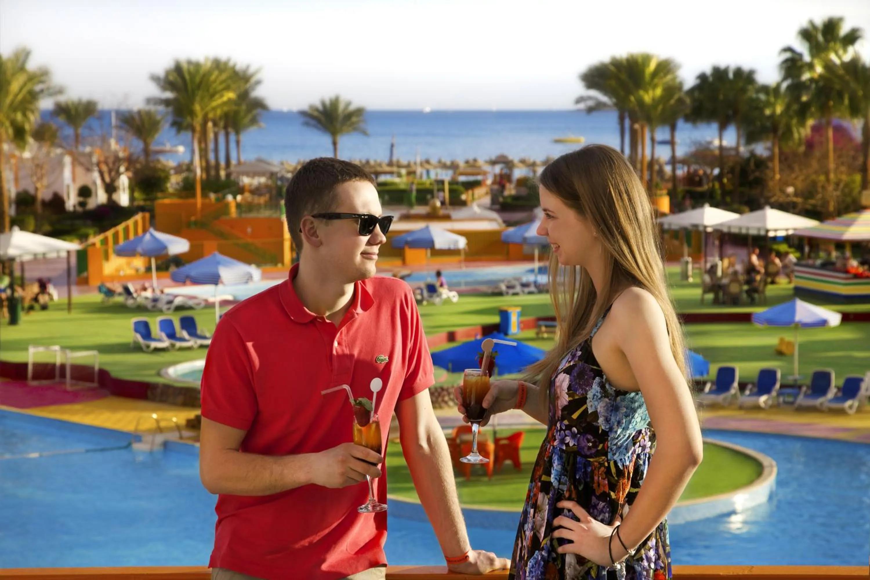 People in Gafy Resort Aqua Park