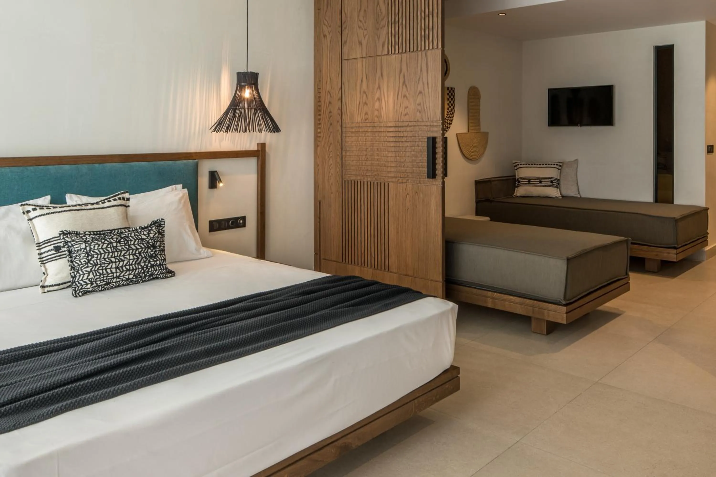 Bed in Fodele Beach Water Park Resort