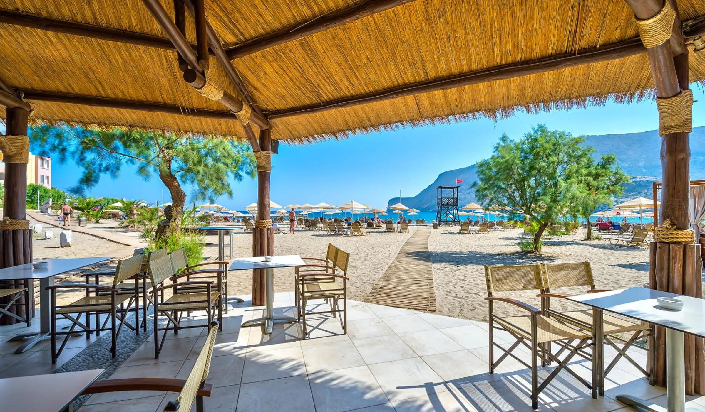 Beach in Fodele Beach Water Park Resort