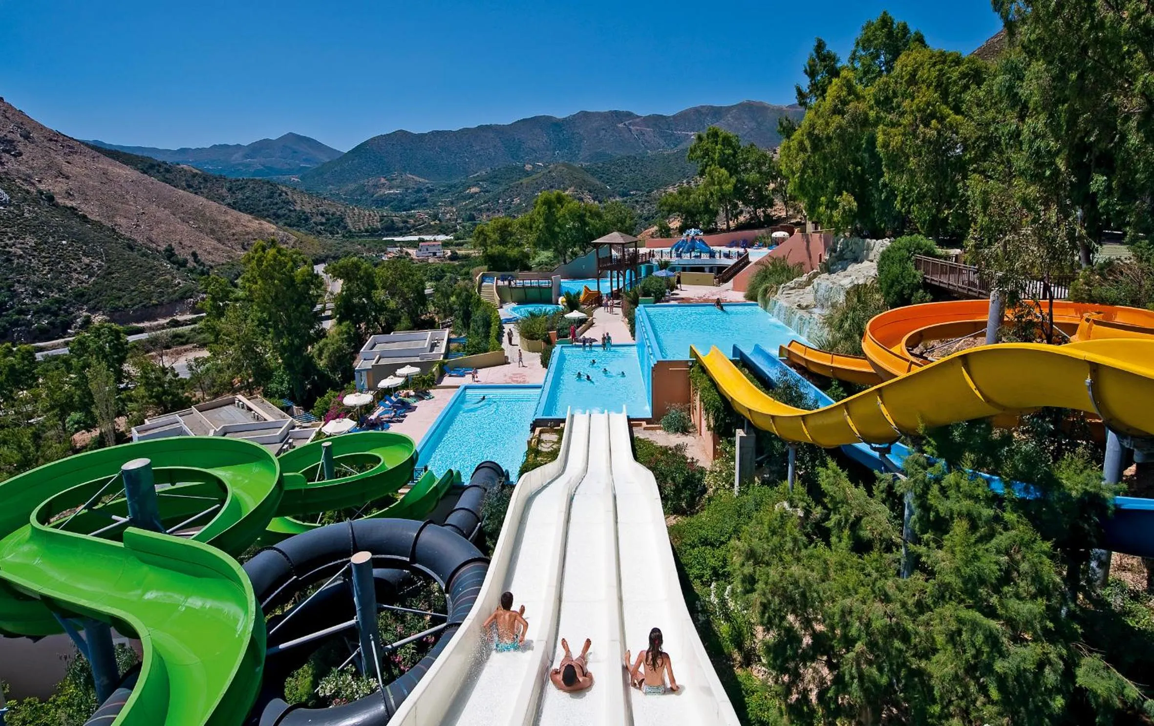 Aqua park in Fodele Beach Water Park Resort