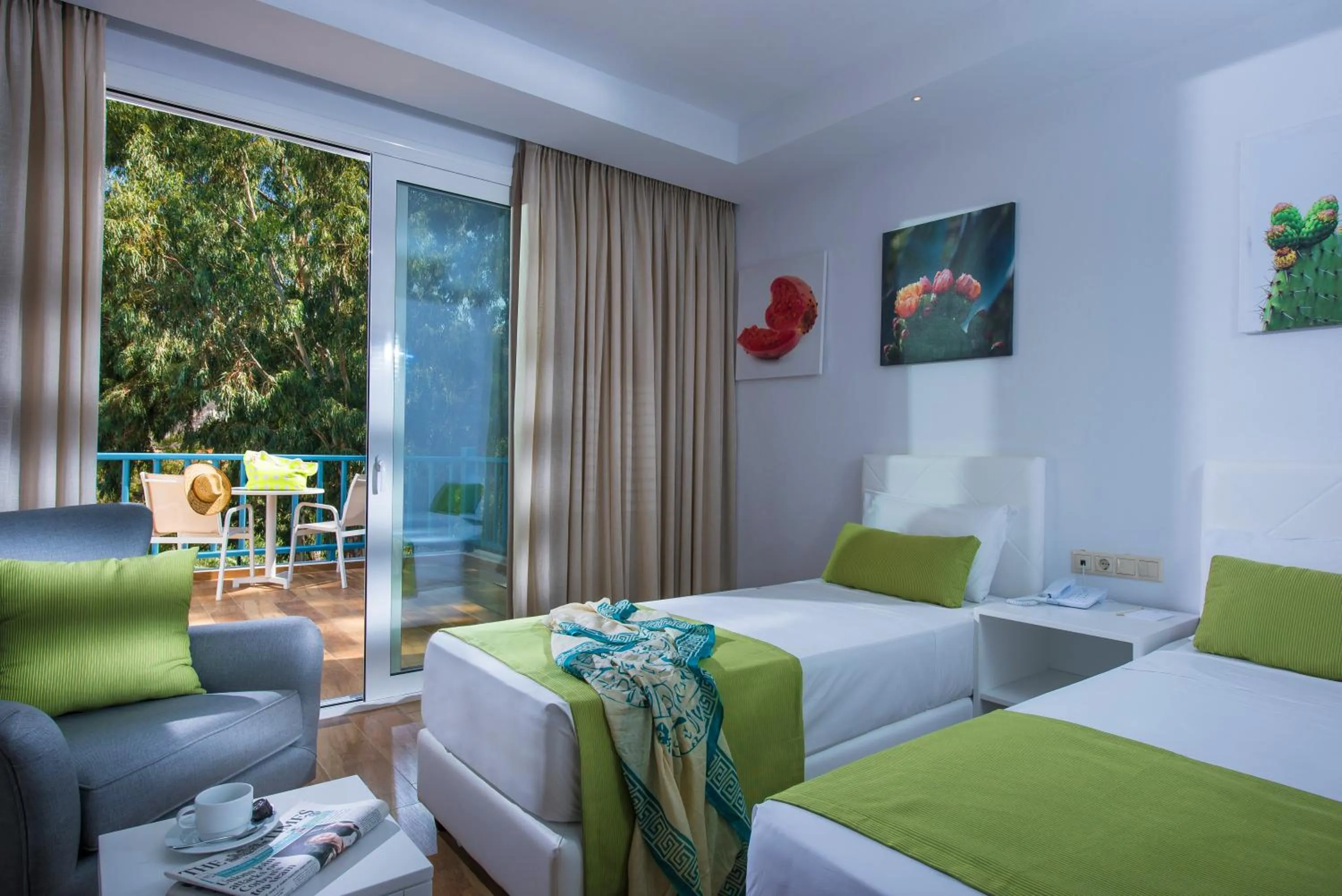 Bed in Fodele Beach Water Park Resort