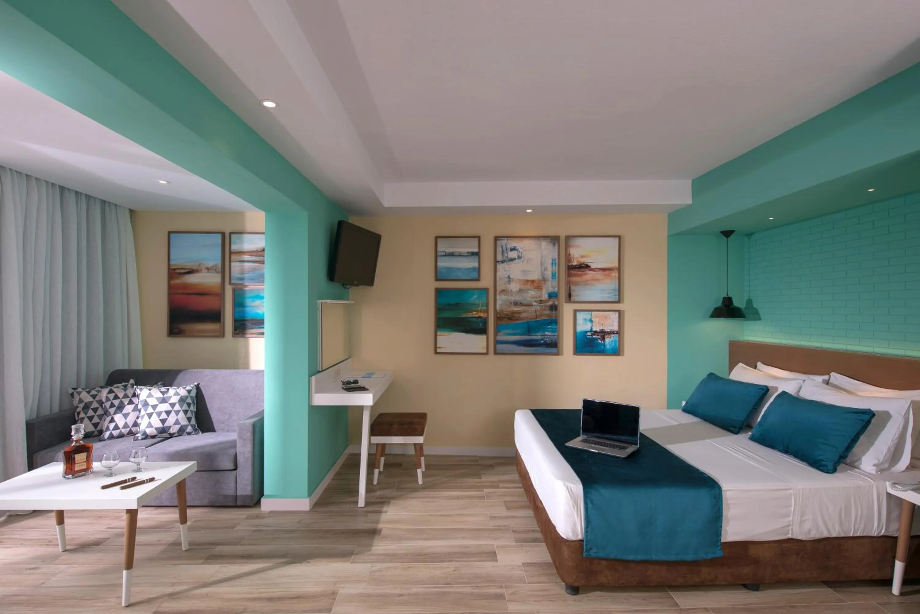 Photo of the whole room, Bed in Fodele Beach Water Park Resort
