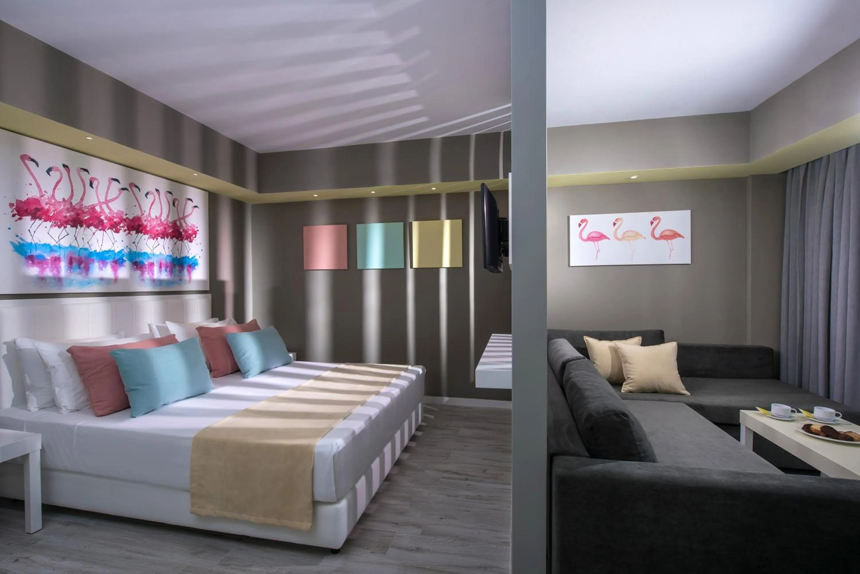 Bedroom, Bed in Fodele Beach Water Park Resort