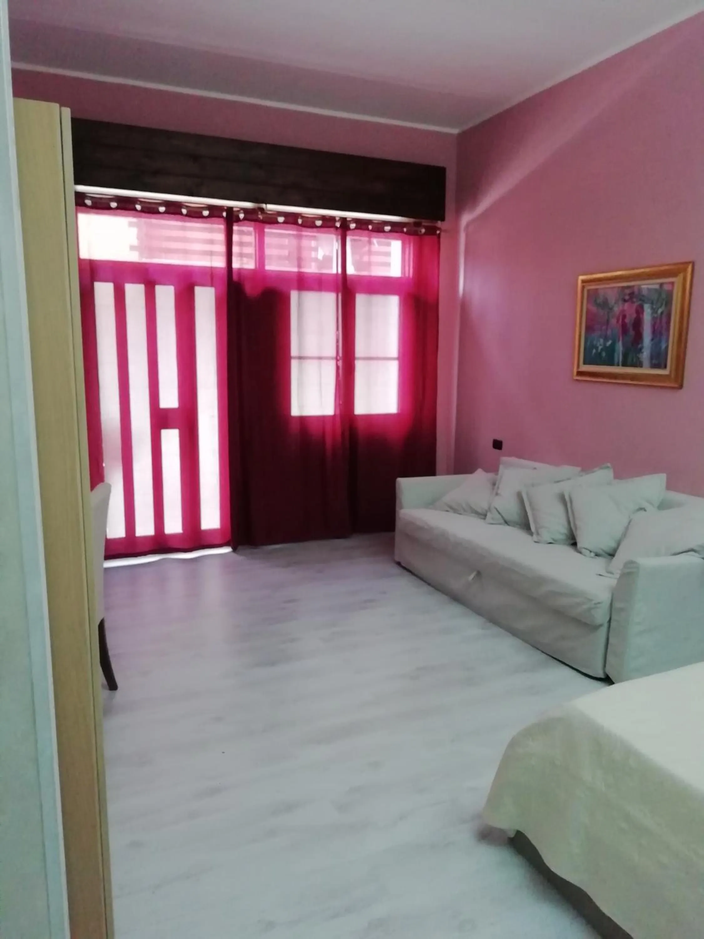 Seating area, Bed in Mattei Domus