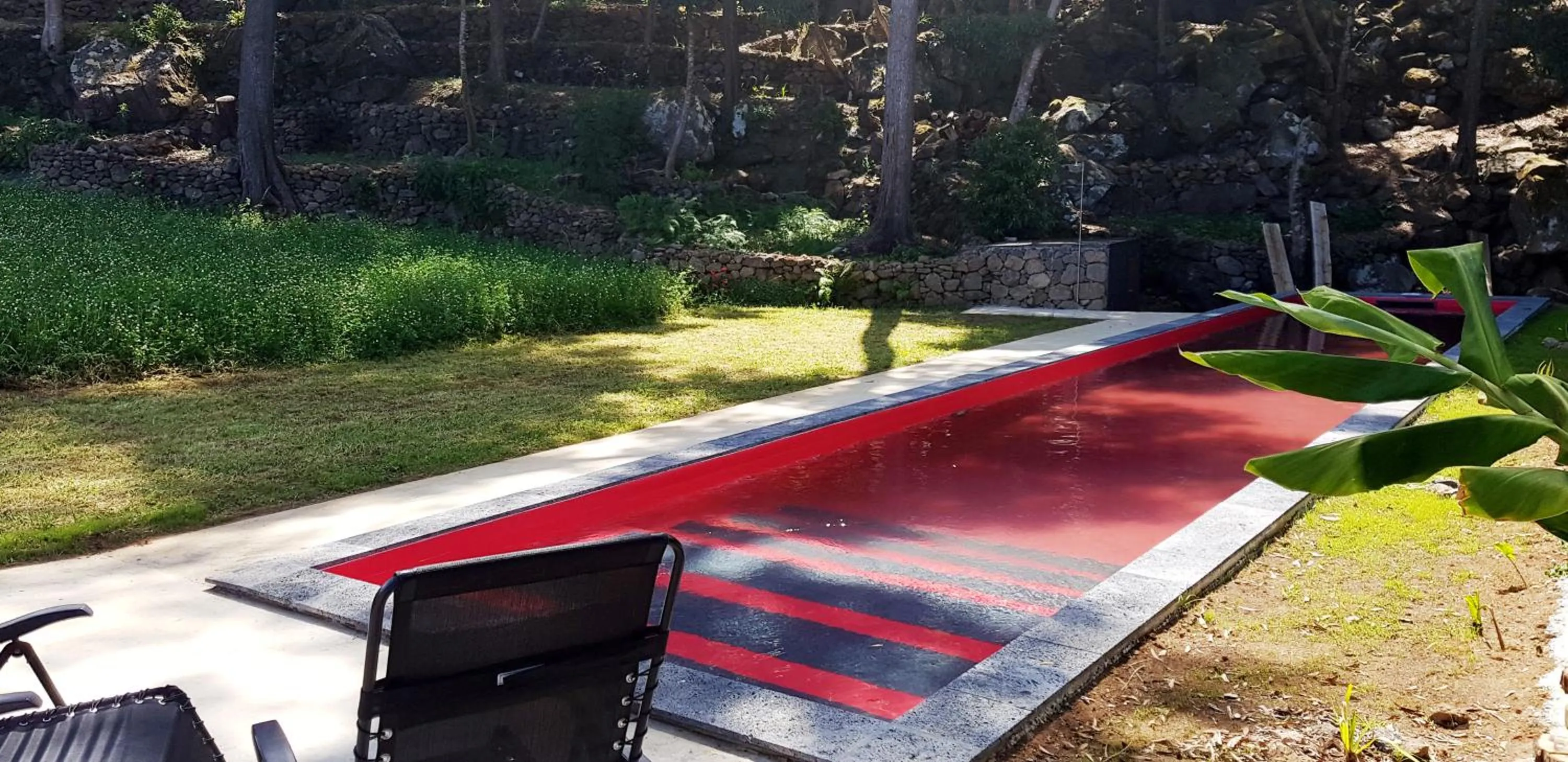 Swimming pool in Caparica Azores Ecolodge