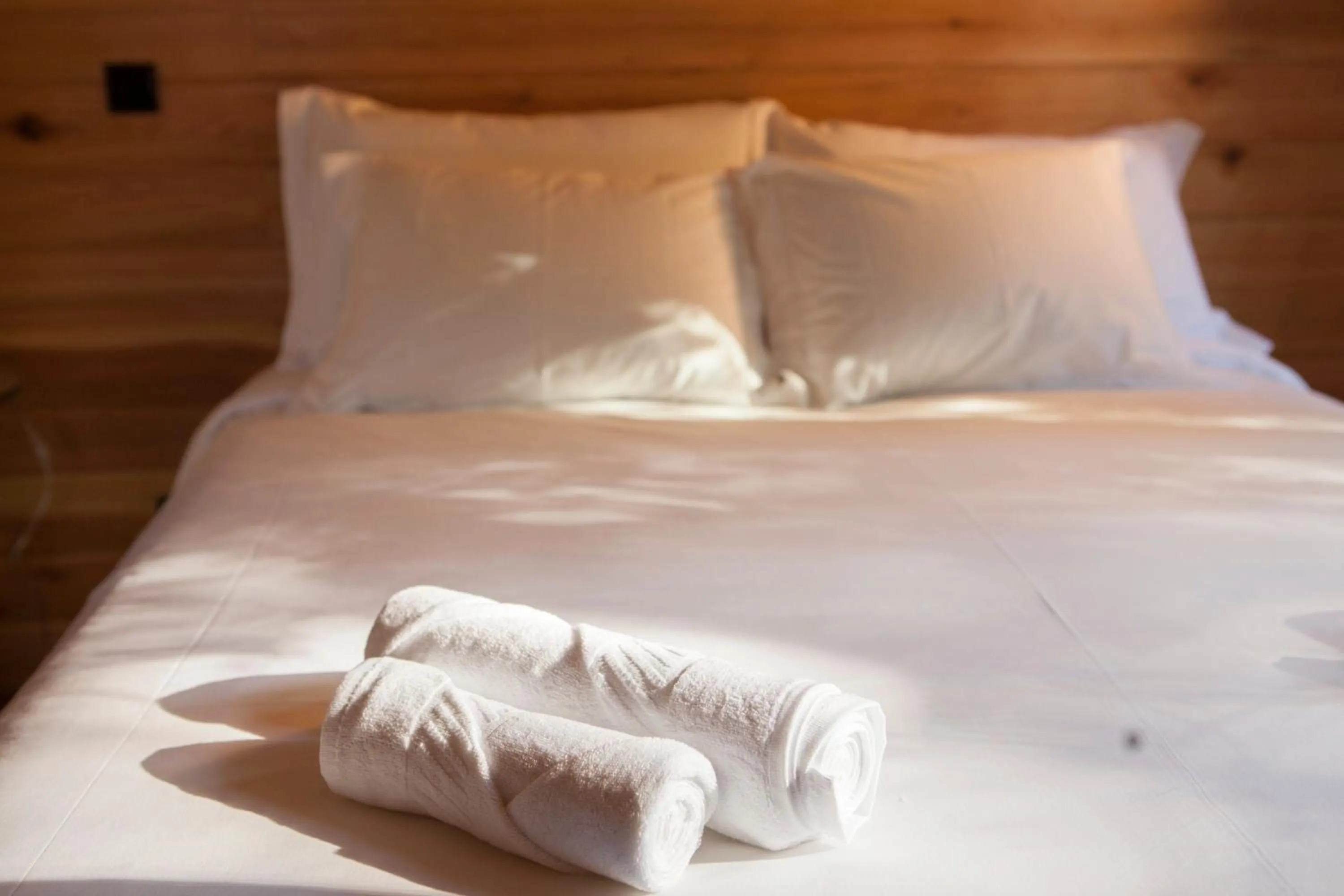 Bed in Caparica Azores Ecolodge