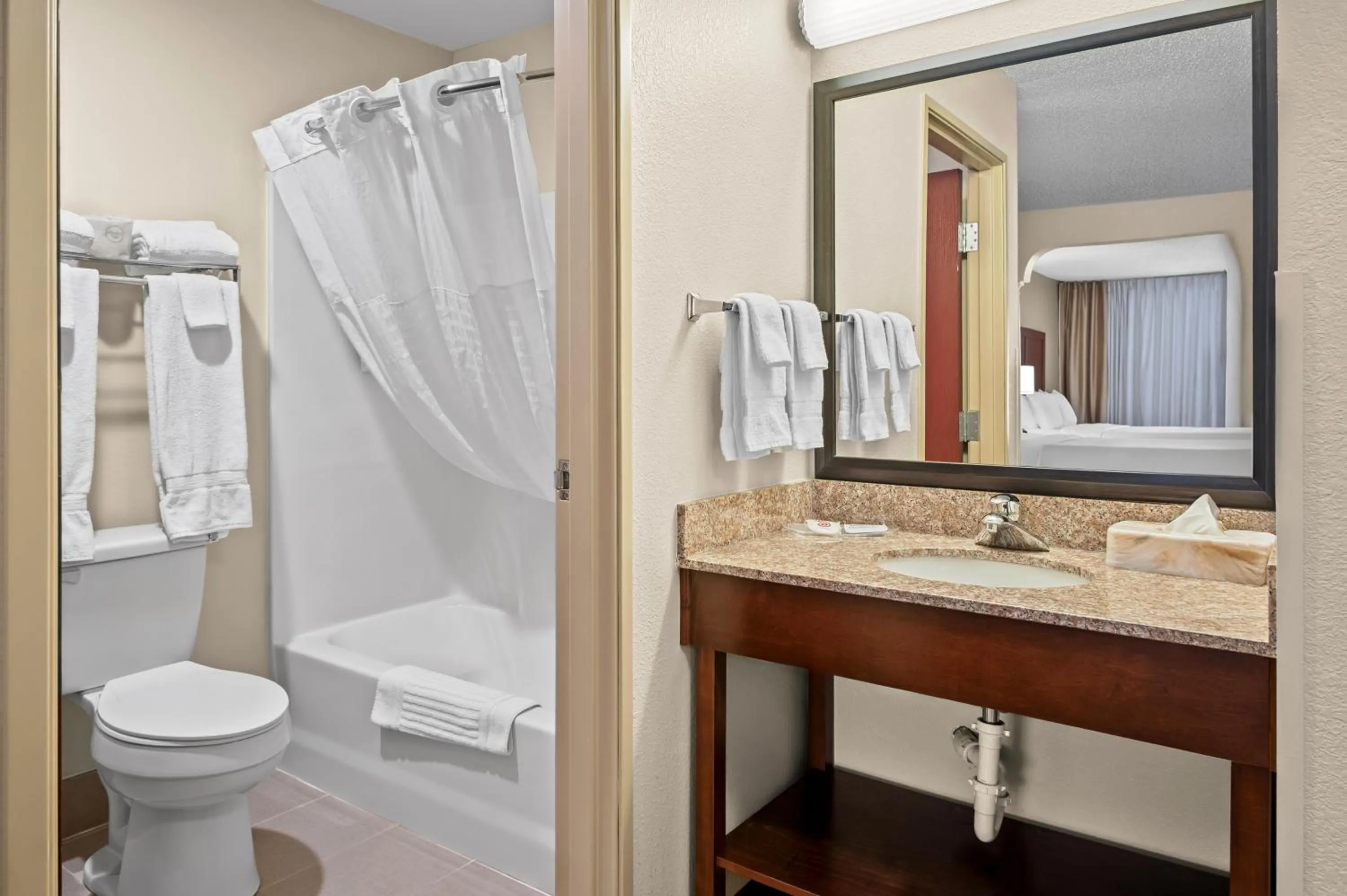 Bathroom in Comfort Suites Grandville - Grand Rapids SW