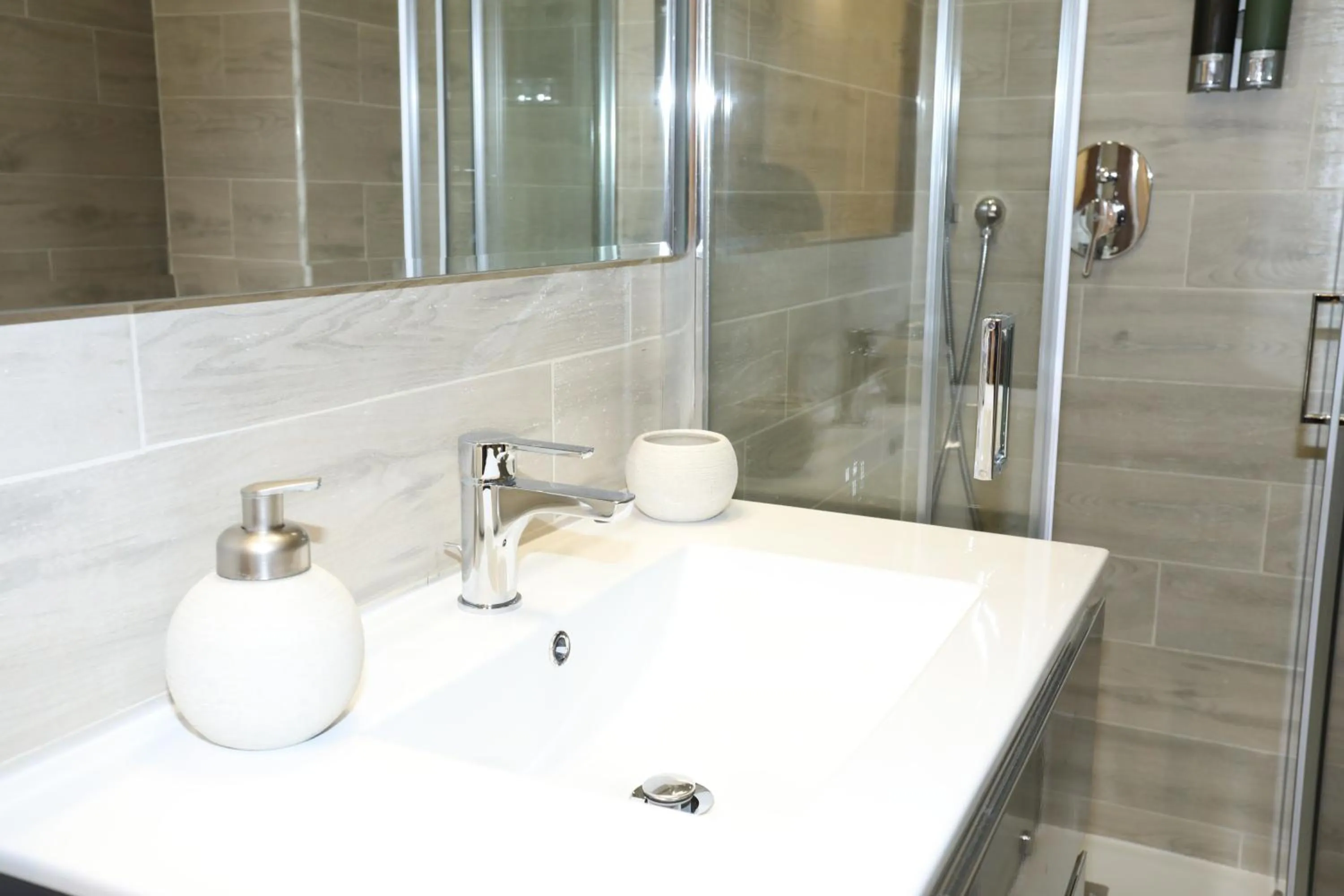 Shower in Unique luxury apartment and rooms