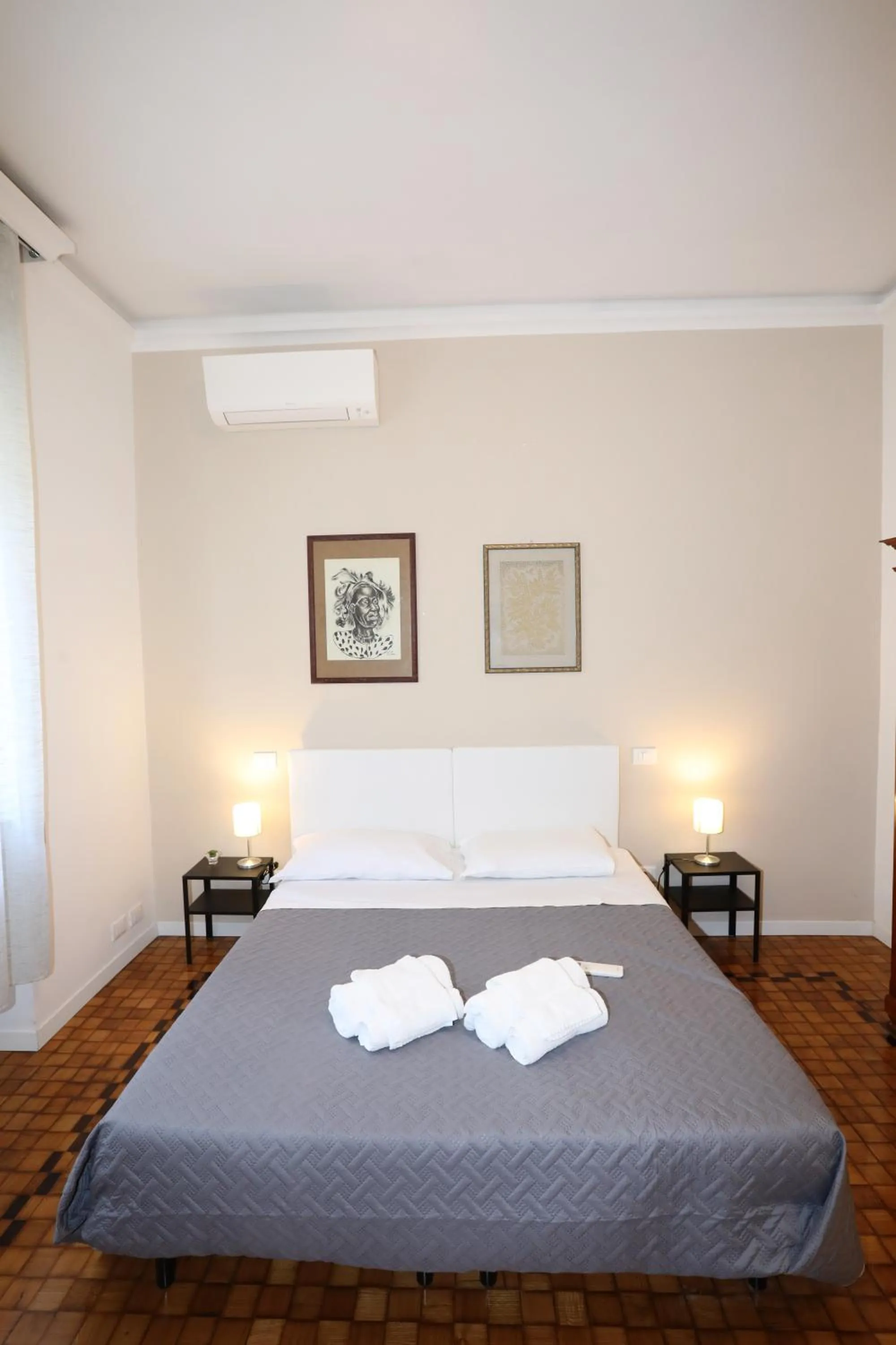 Bed in Unique luxury apartment and rooms