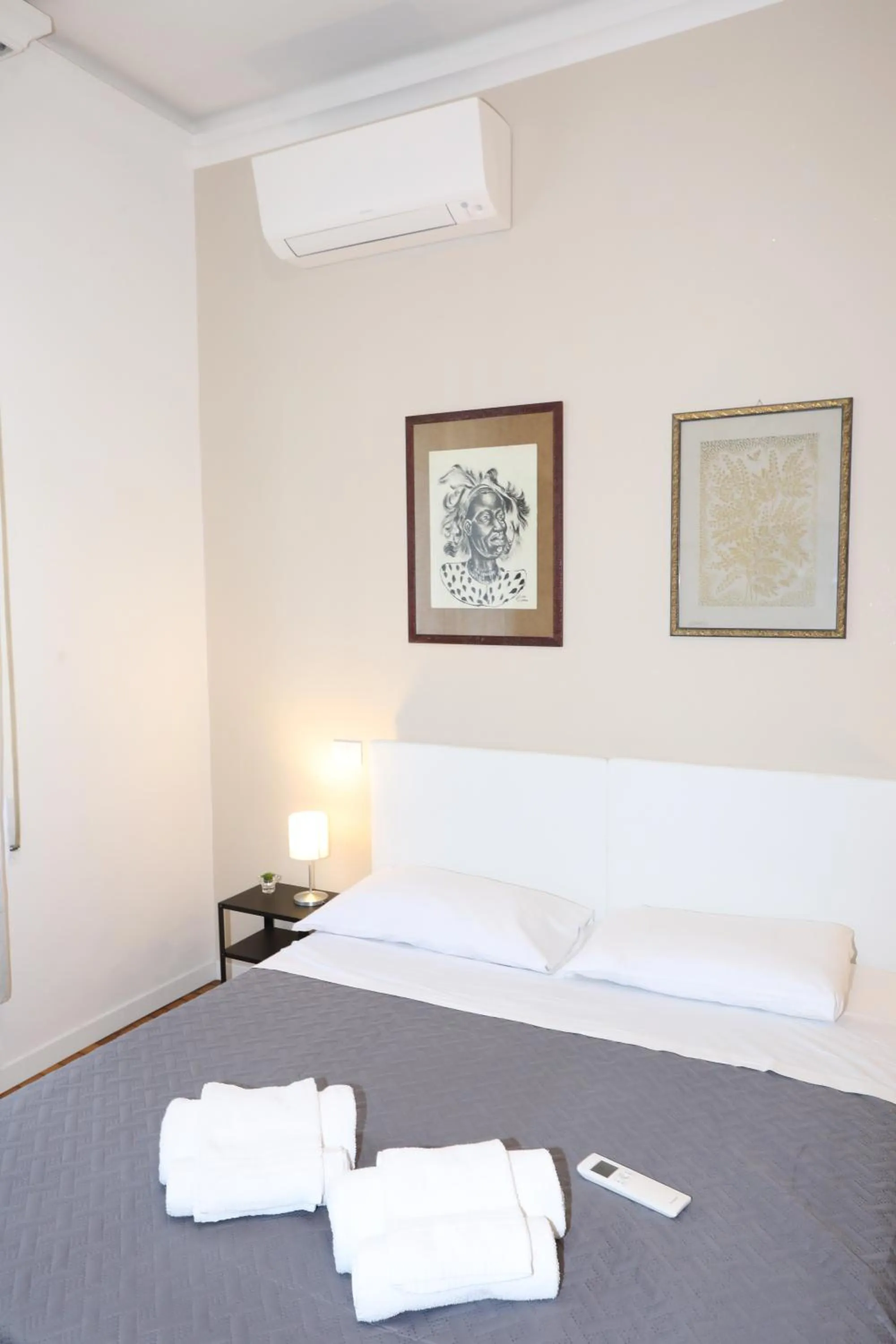 Bed in Unique luxury apartment and rooms