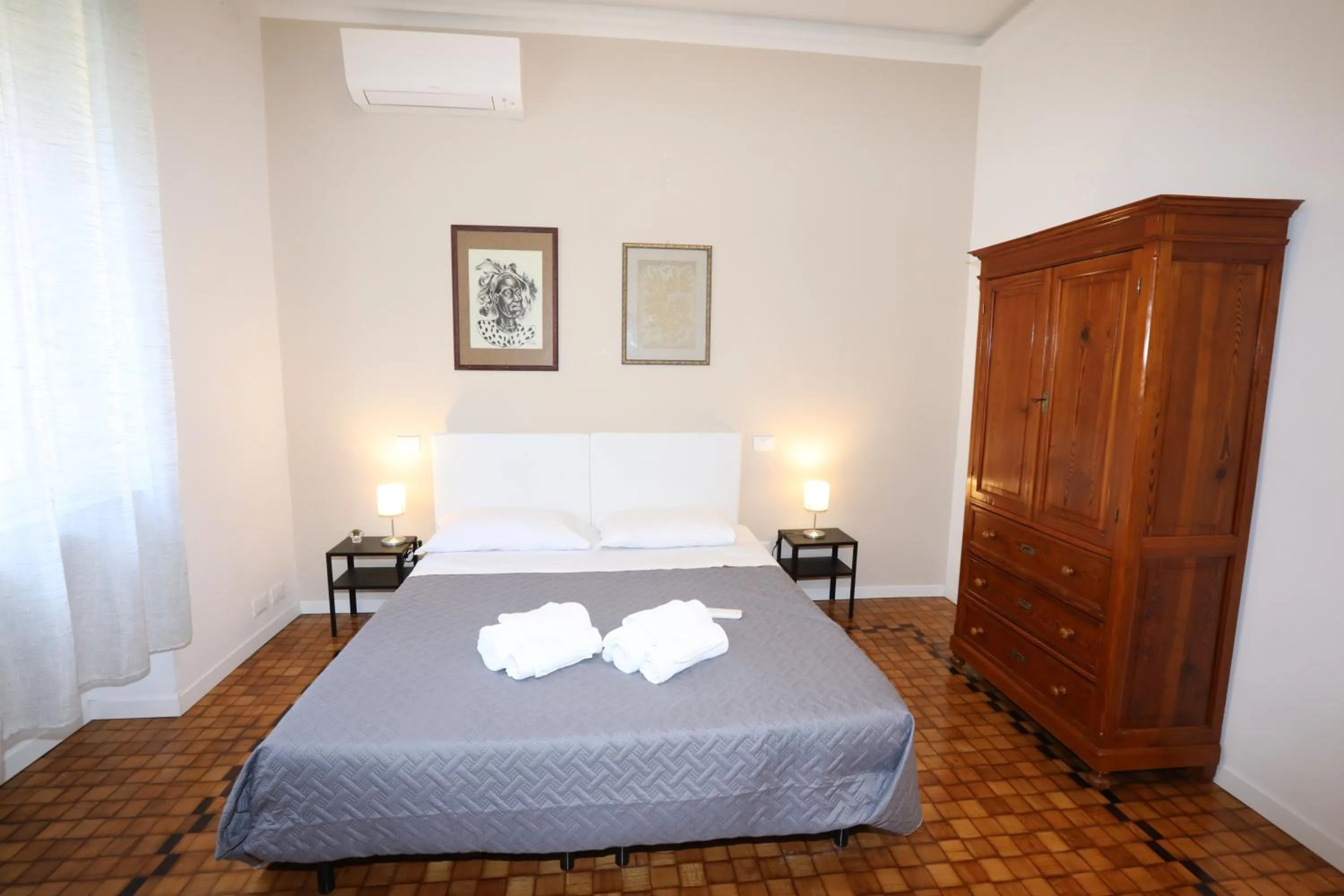 Bed in Unique luxury apartment and rooms