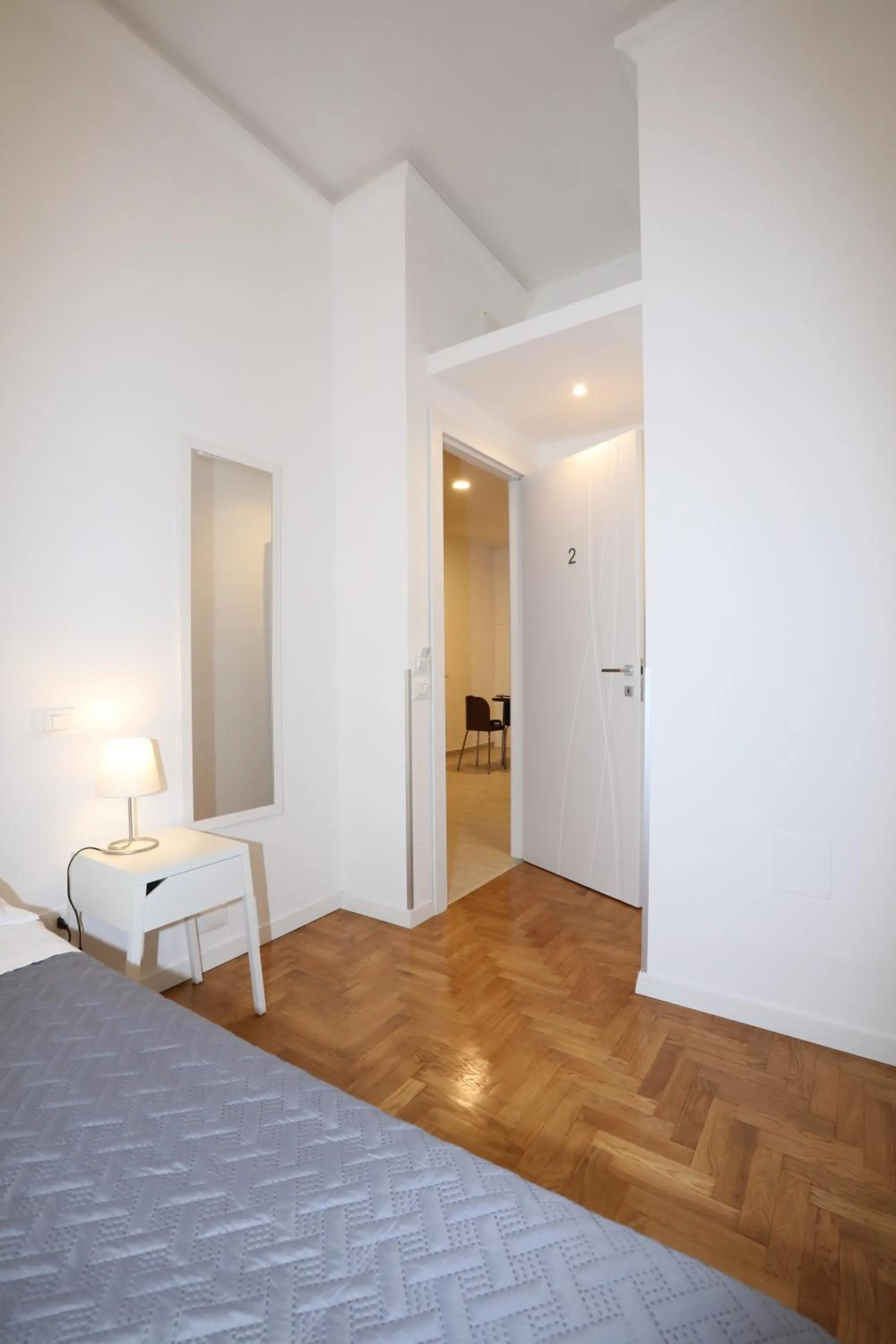 Bed in Unique luxury apartment and rooms