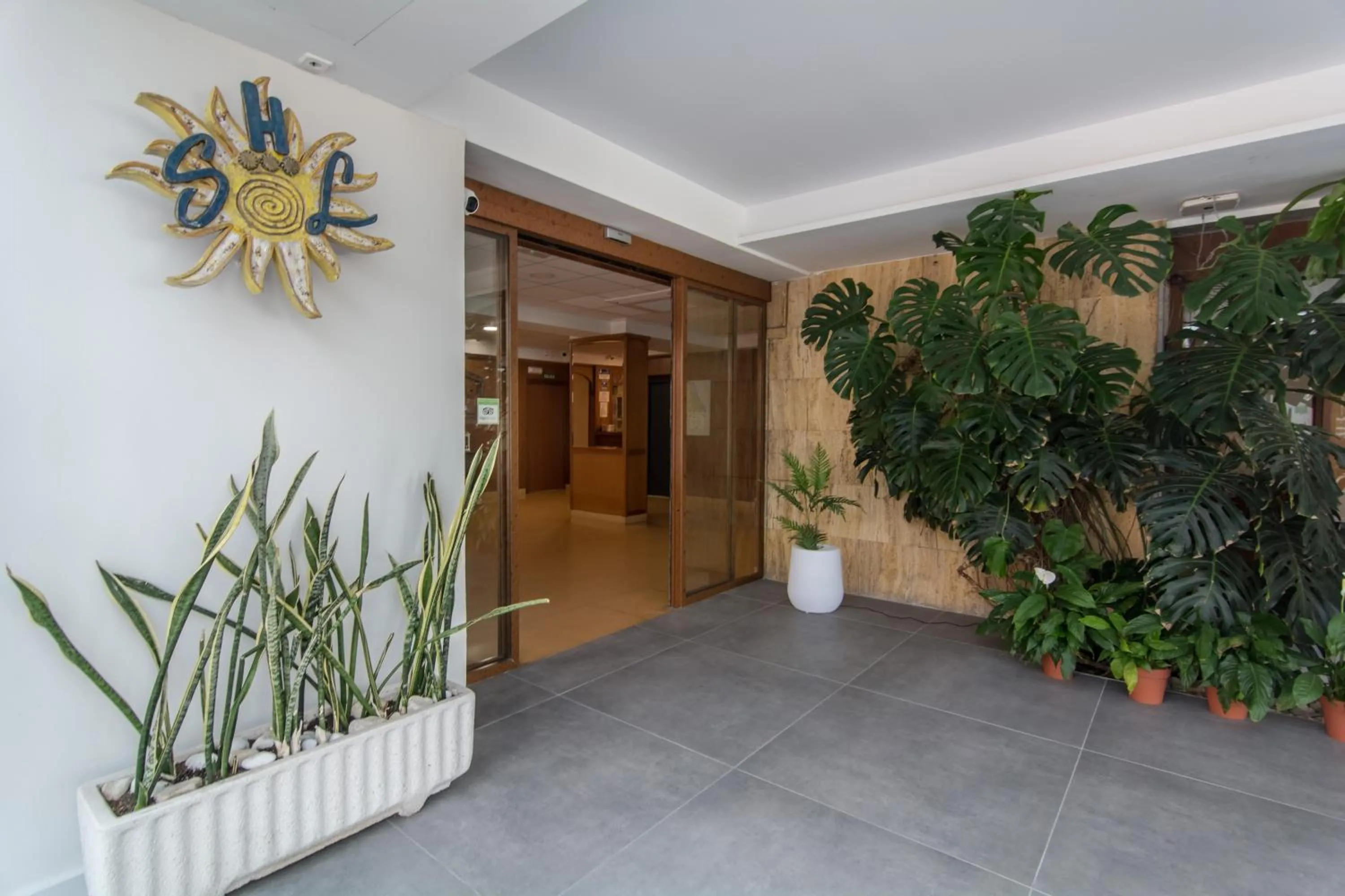 Lobby or reception in Hotel San Luis