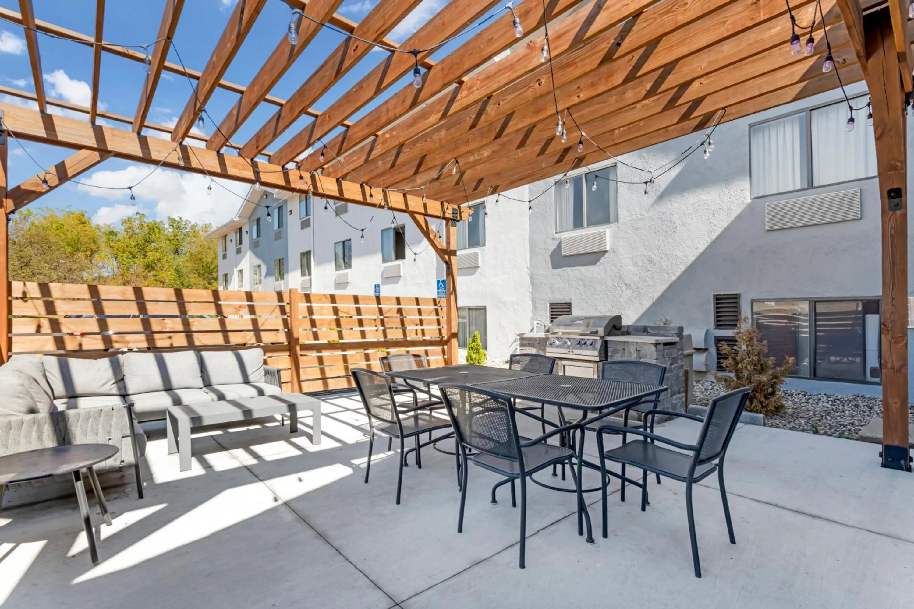 Patio in Harmony Inn