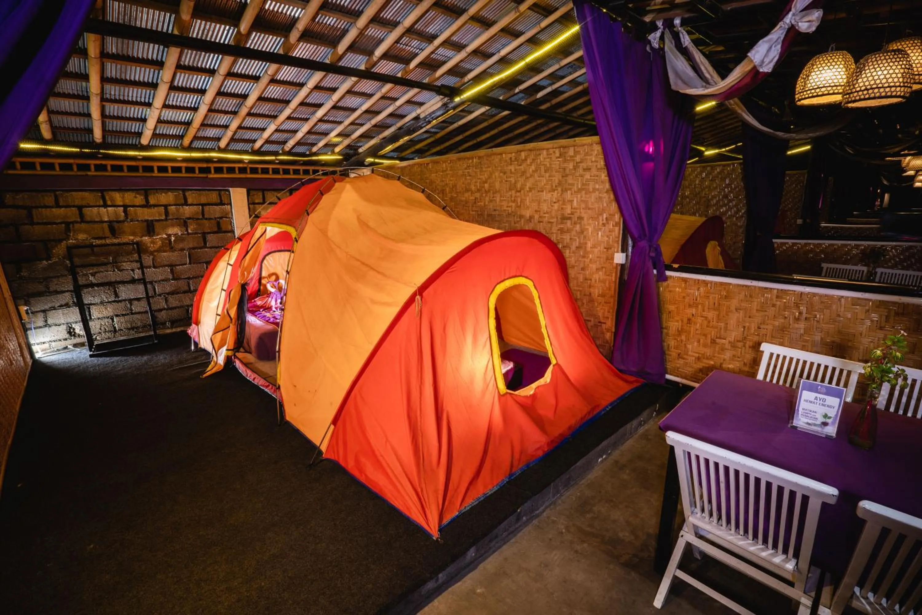 Bedroom in Hiker's Camp at Toya Devasya