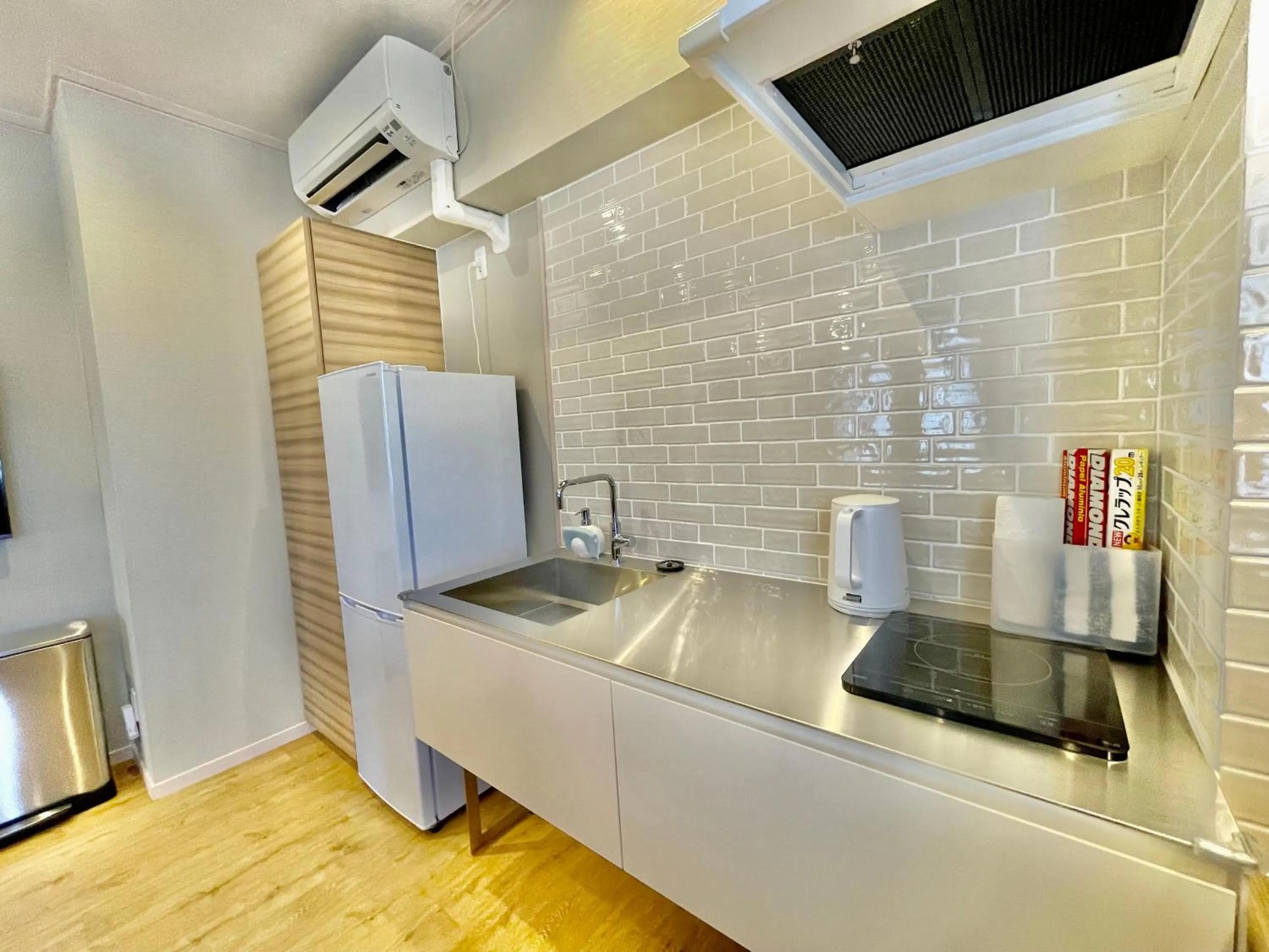 Kitchen or kitchenette in ホテル天使館 久茂地 -Tenshi-Kan-