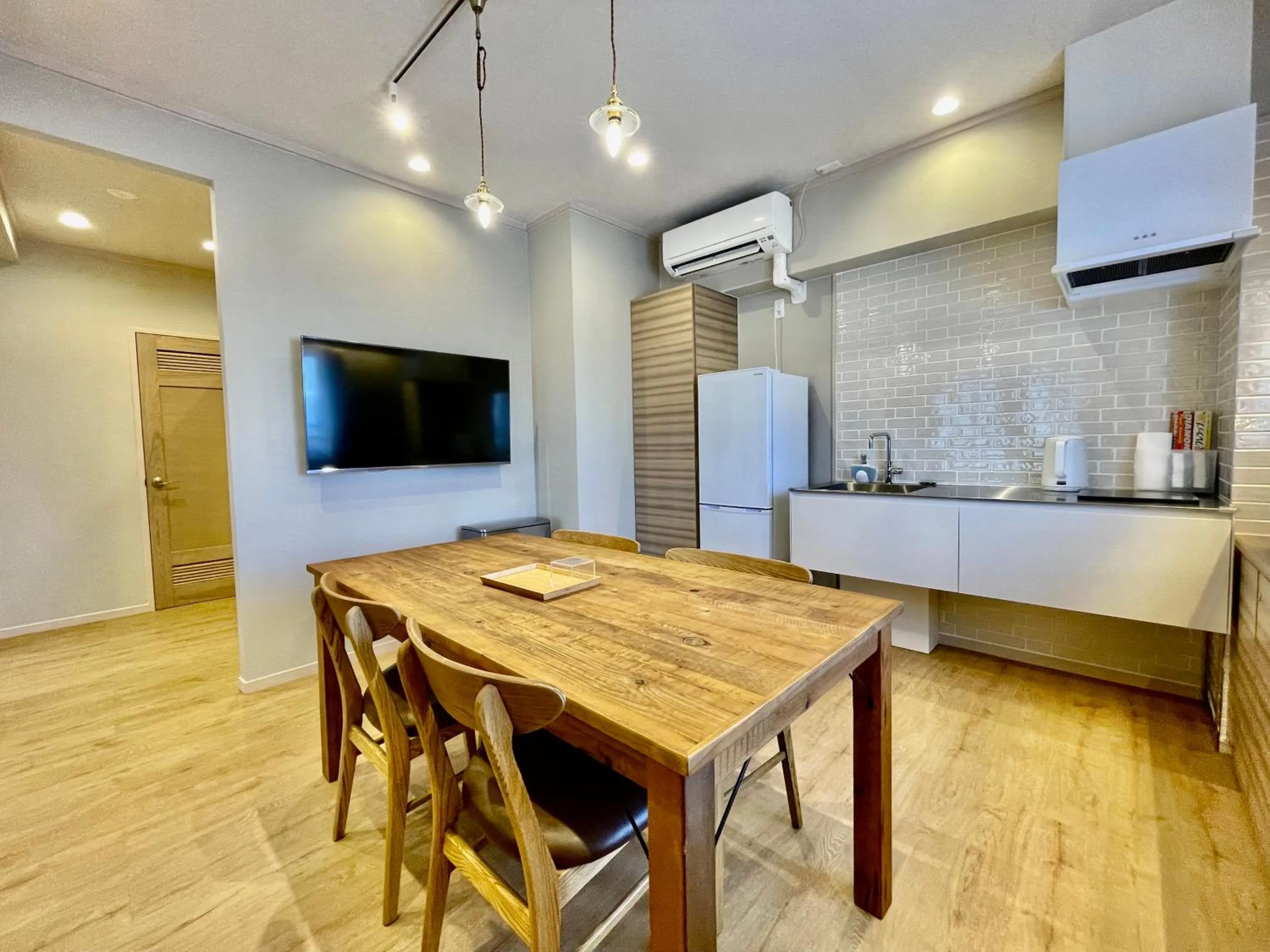 Kitchen or kitchenette in ホテル天使館 久茂地 -Tenshi-Kan-