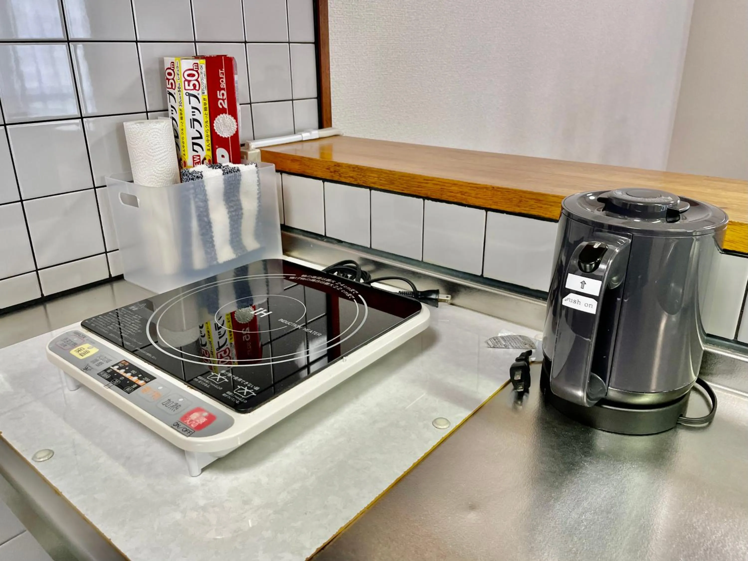 Kitchen or kitchenette in ホテル天使館 久茂地 -Tenshi-Kan-
