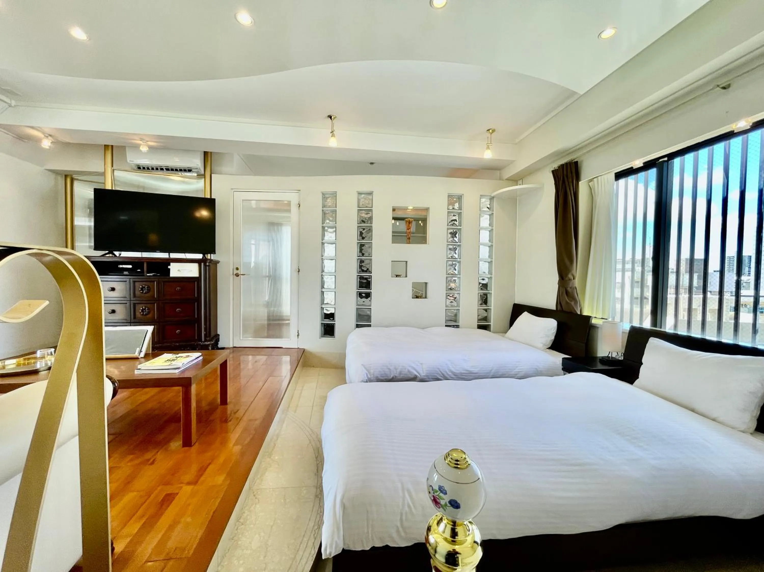 Bed in ホテル天使館 久茂地 -Tenshi-Kan-