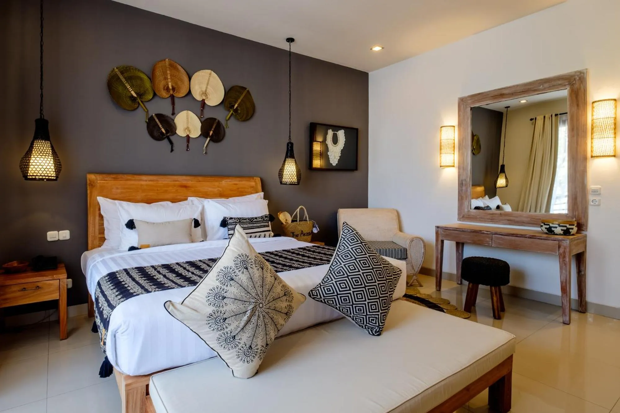 Photo of the whole room, Bed in The Akasha Seminyak Bali Boutique Hotel