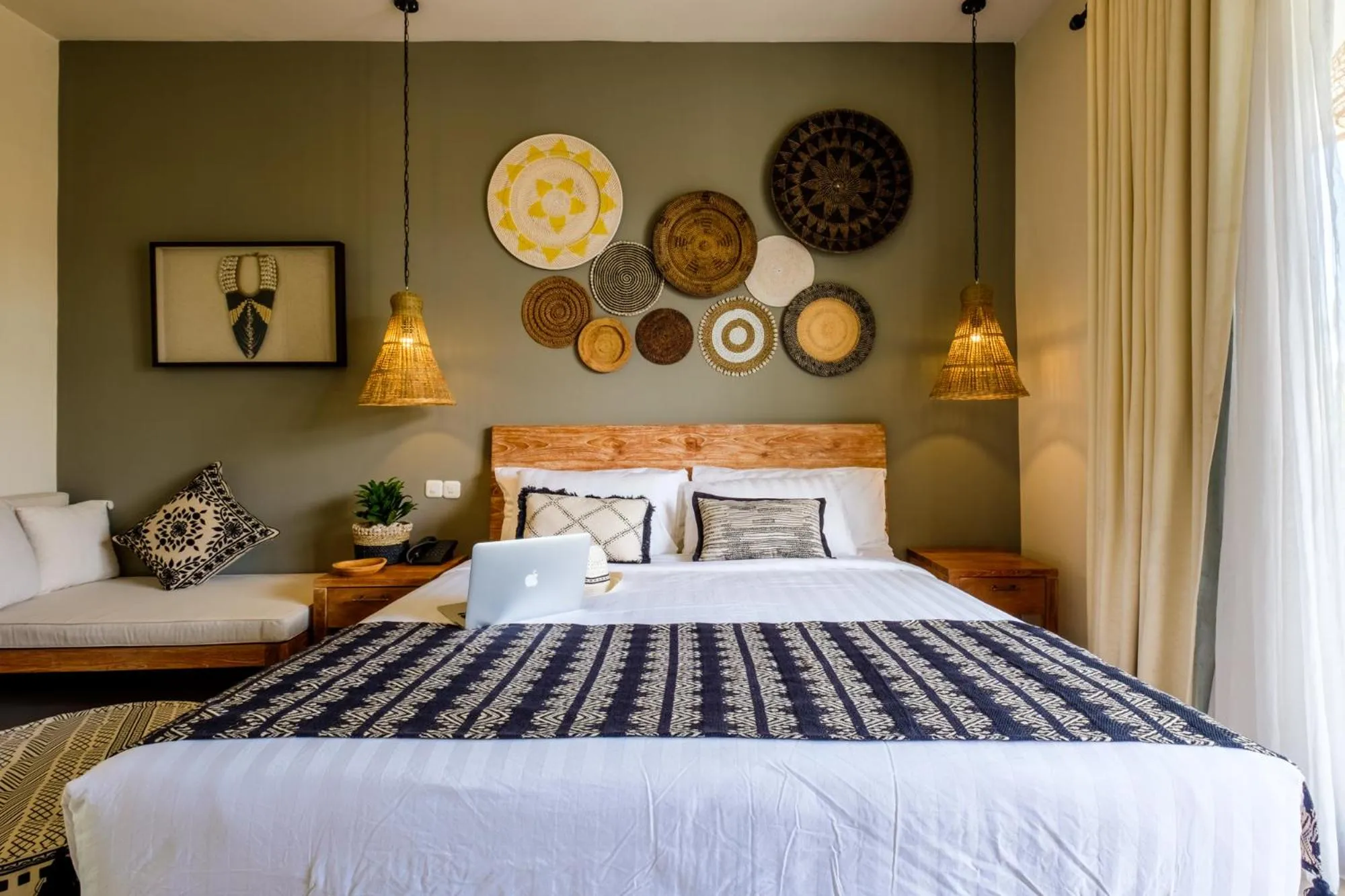 Bed in The Akasha Seminyak Bali Boutique Hotel