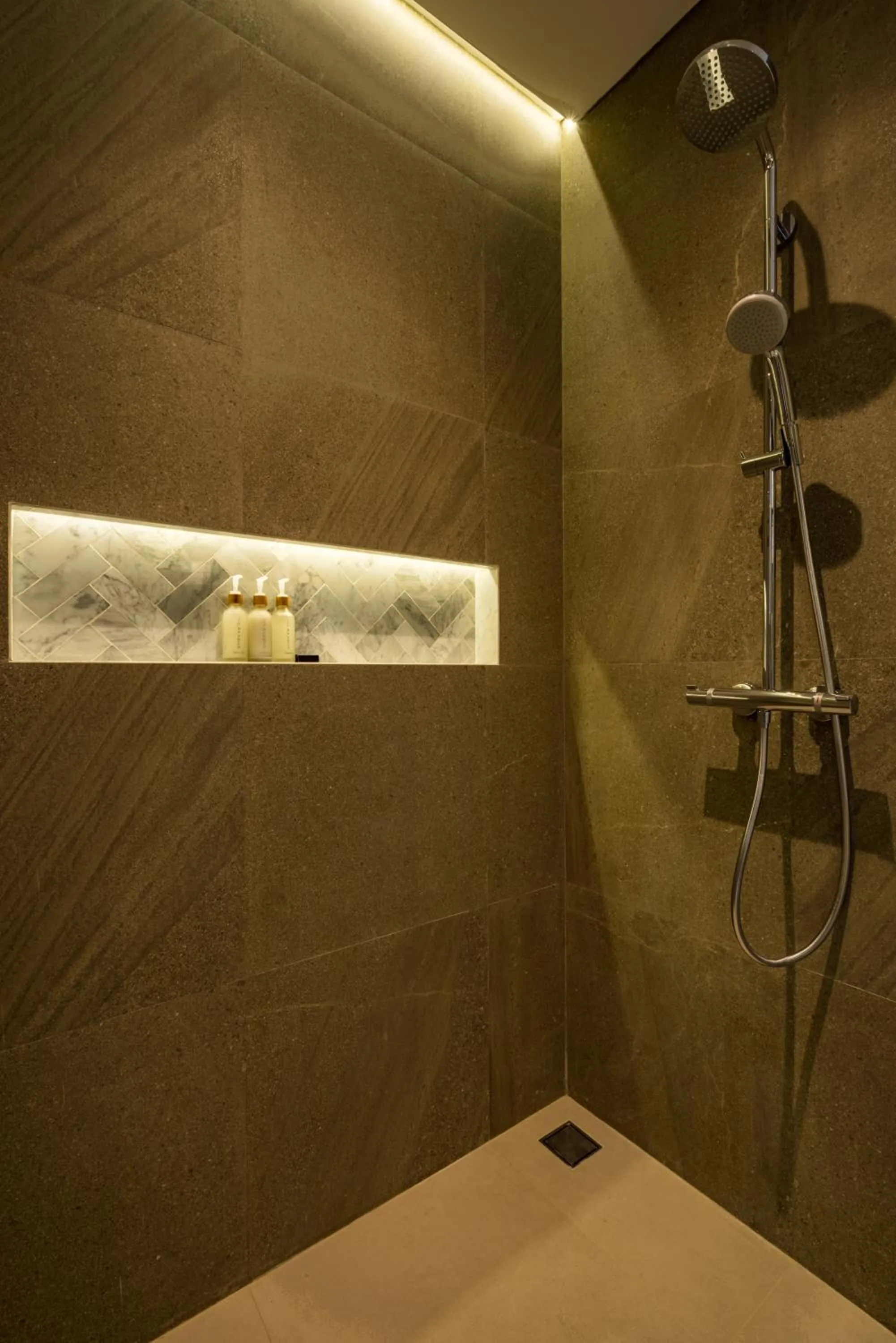 Shower in The Akasha Seminyak Bali Boutique Hotel