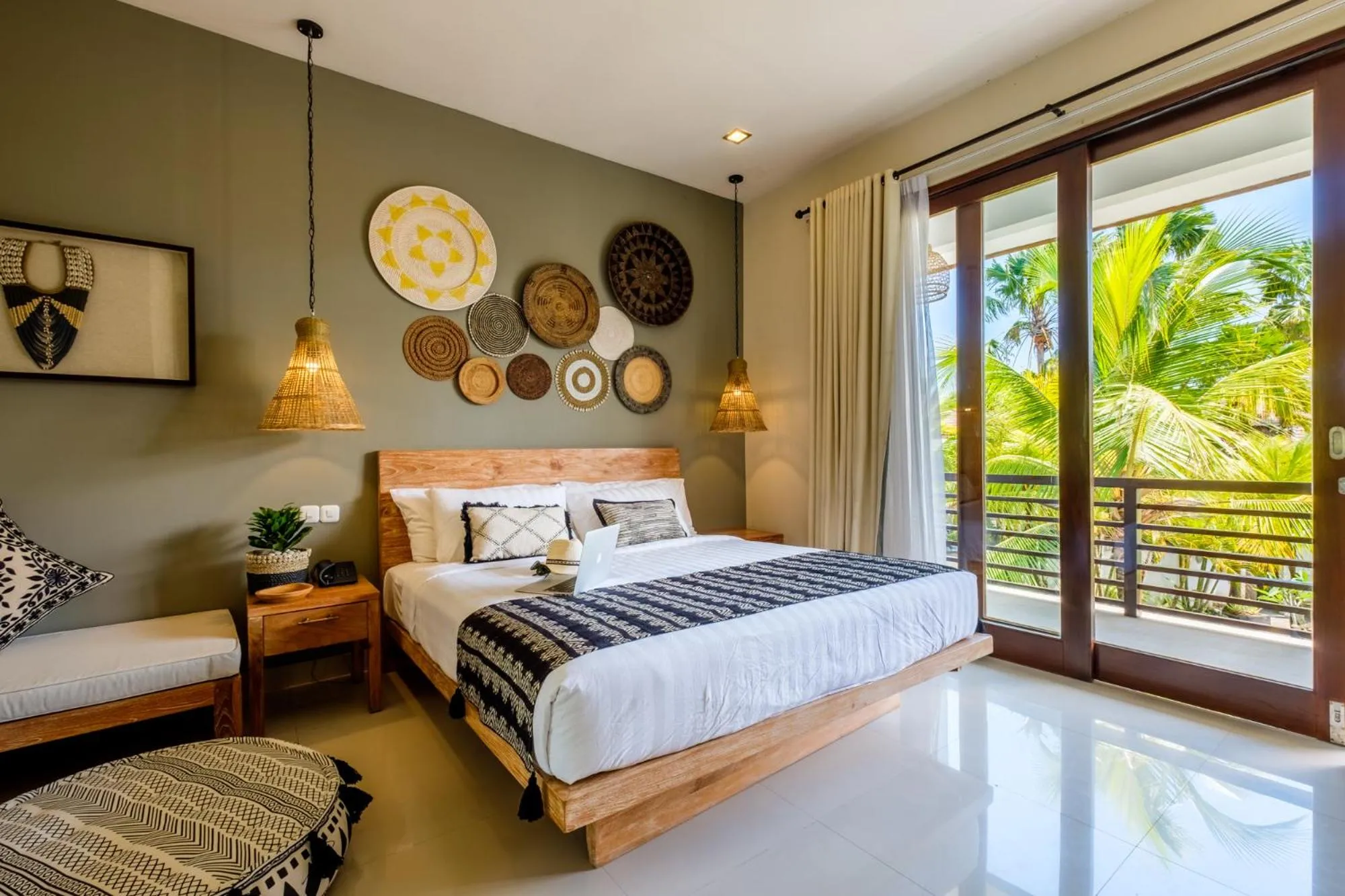 Bed in The Akasha Seminyak Bali Boutique Hotel
