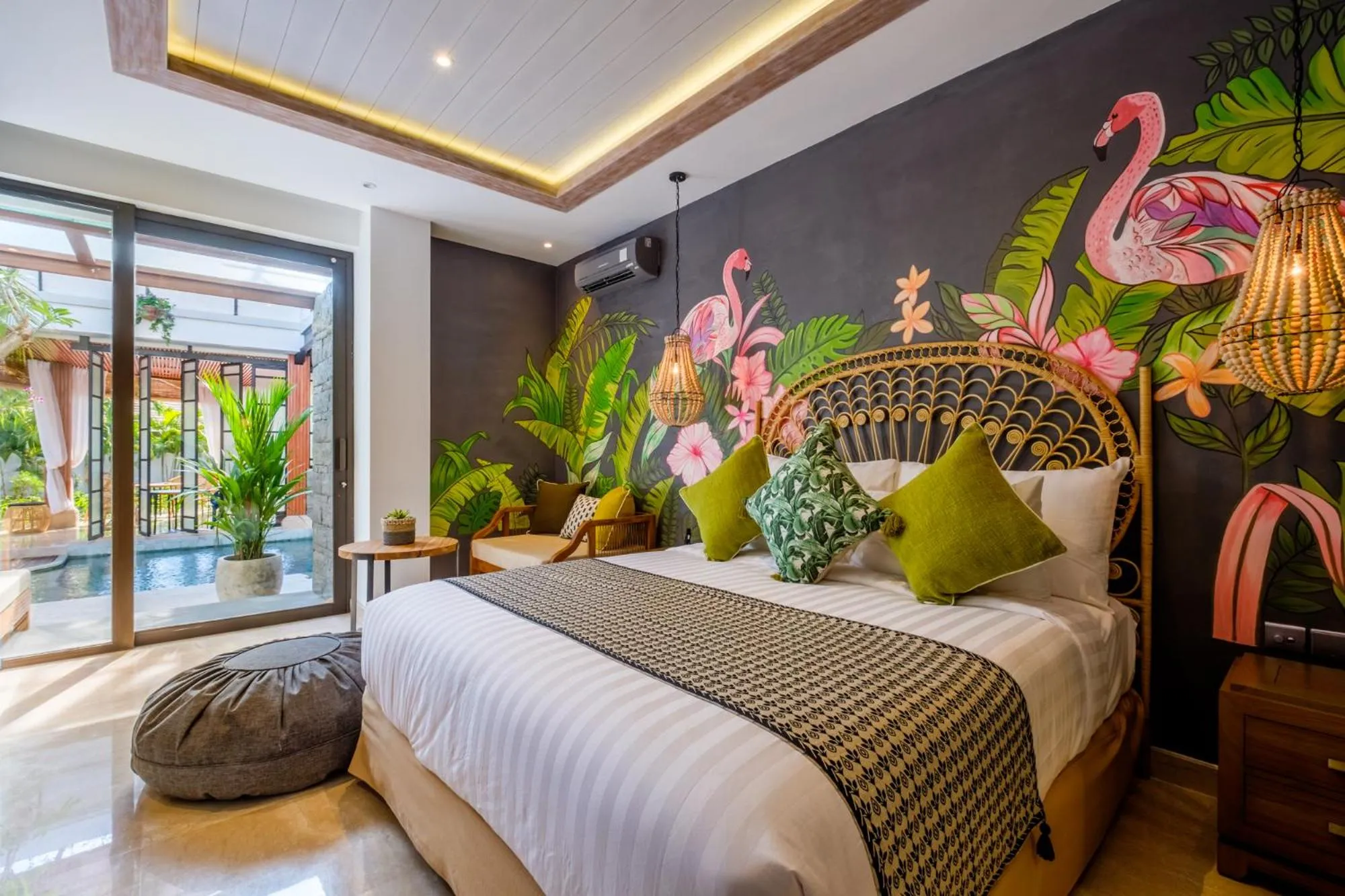 Bed in The Akasha Seminyak Bali Boutique Hotel