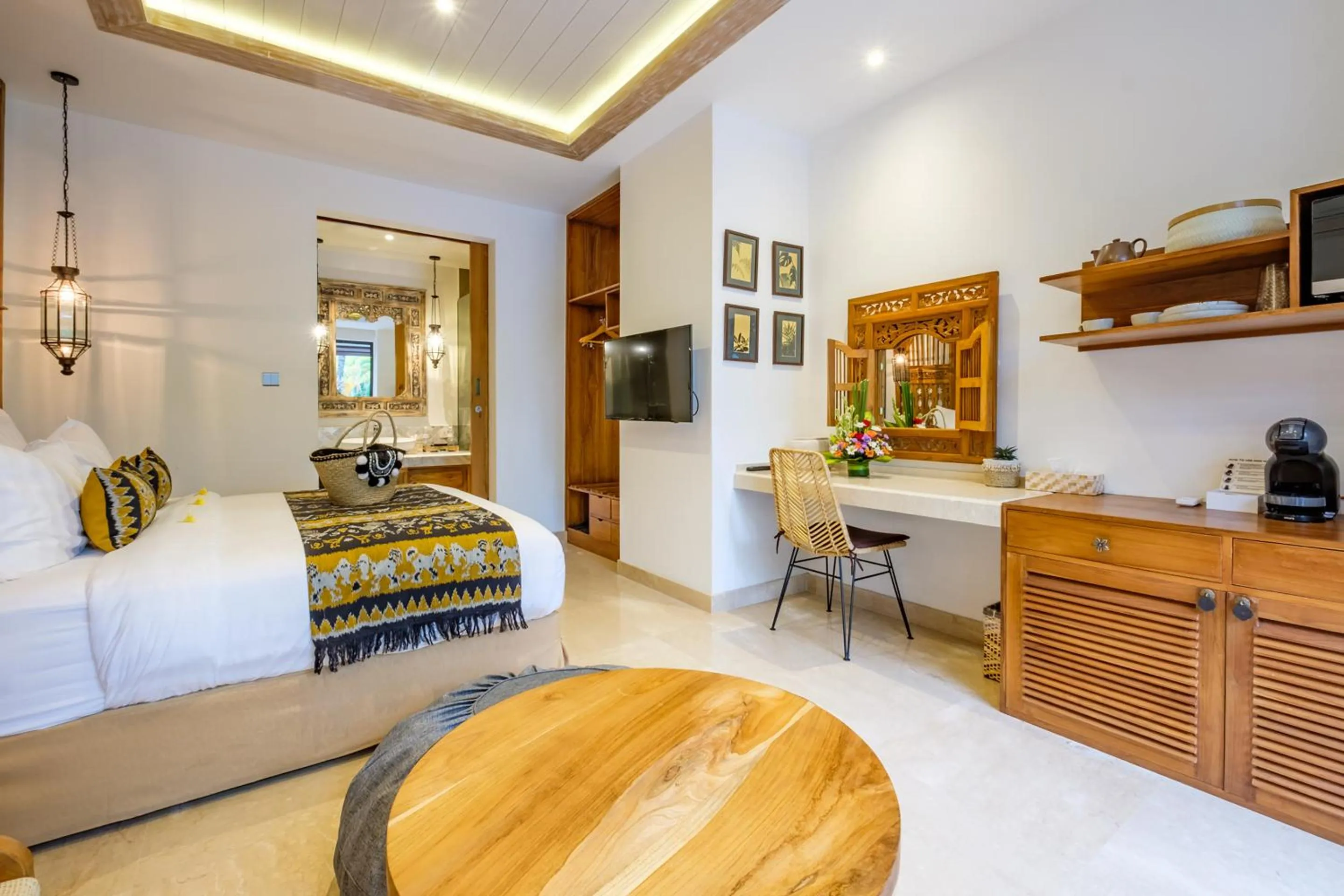 Photo of the whole room, Bed in The Akasha Seminyak Bali Boutique Hotel