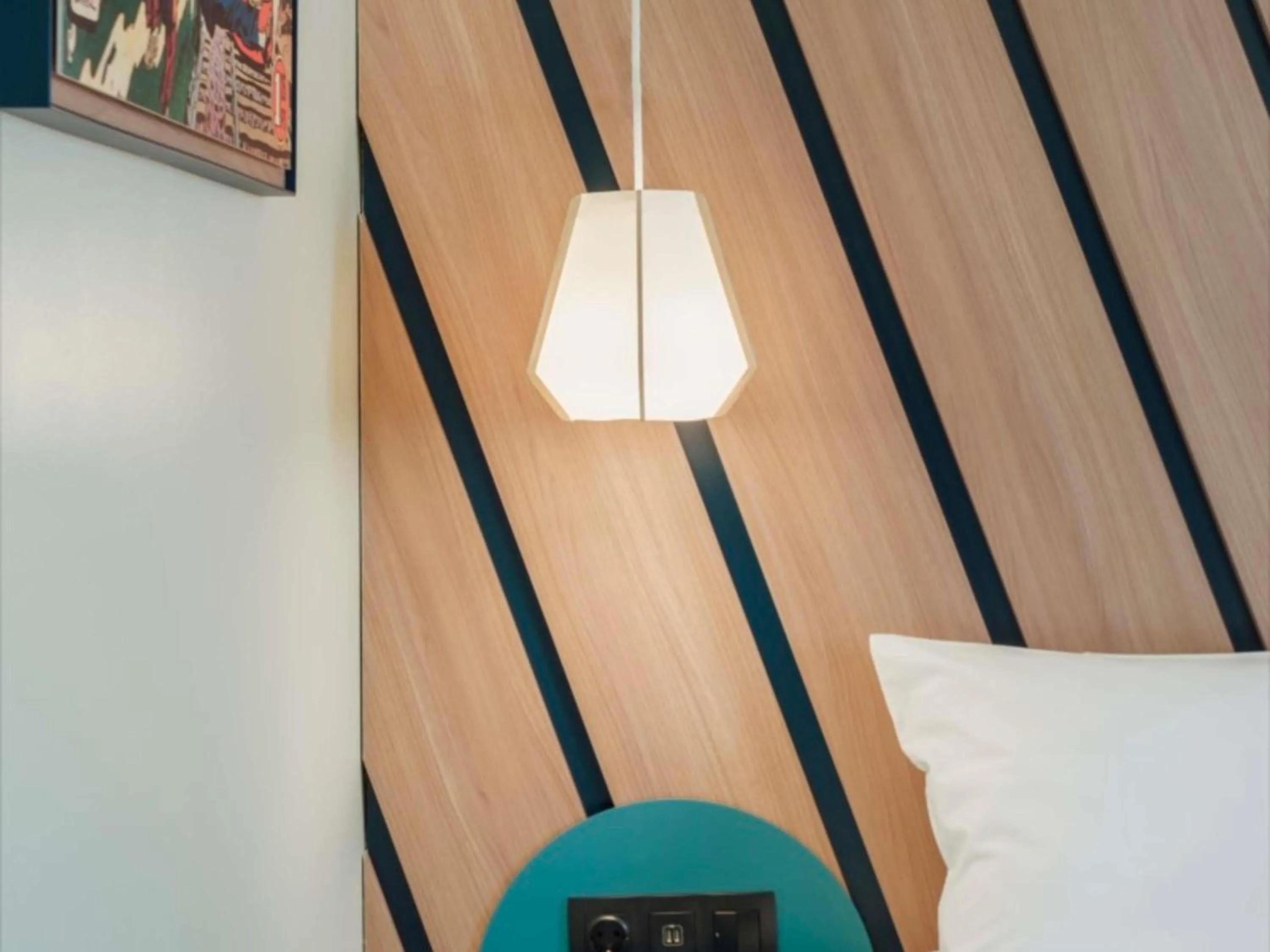 Bedroom, Bed in Ibis Styles Madrid City Las Ventas