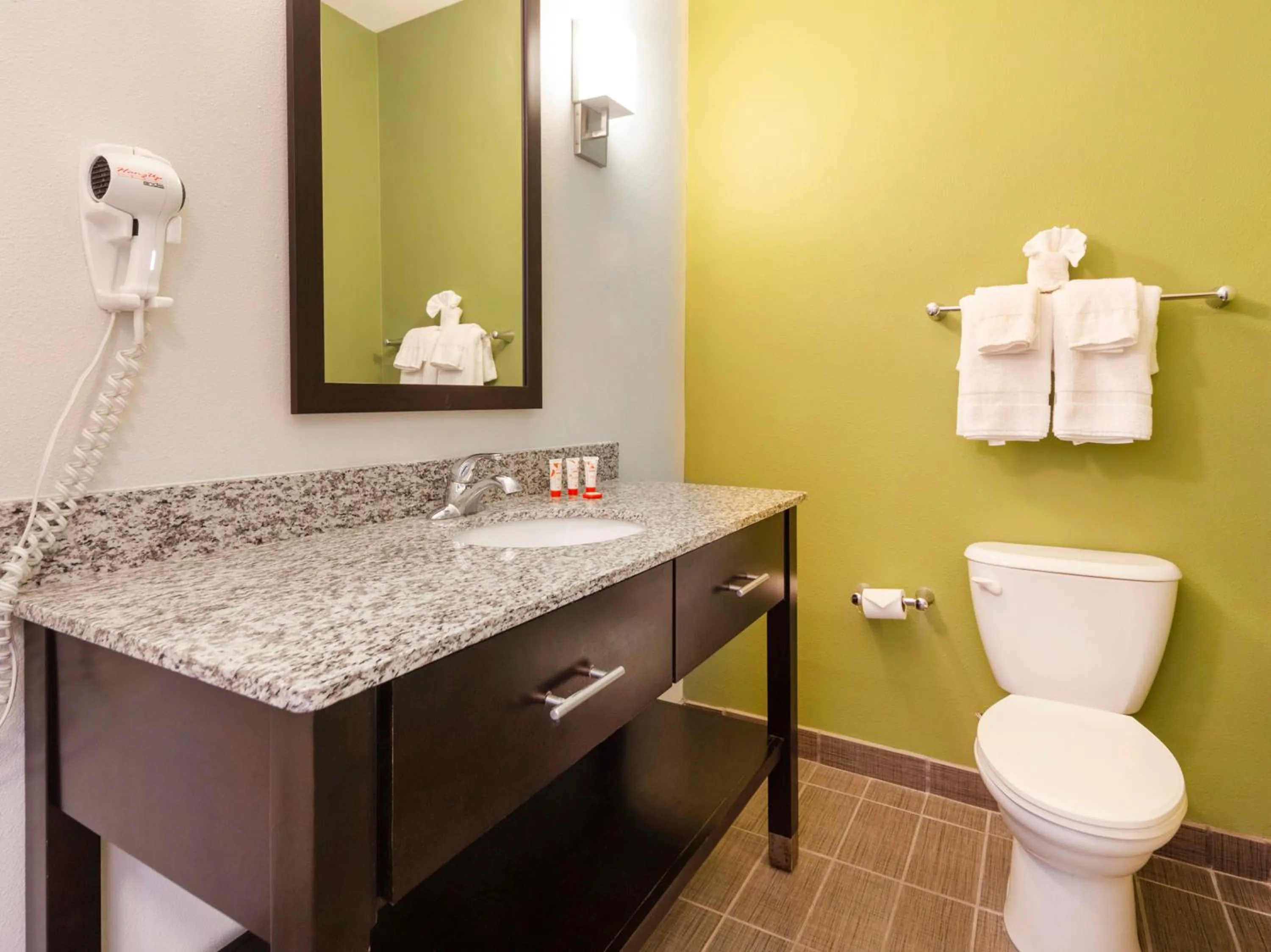 Bathroom in Ramada by Wyndham Jackson MS