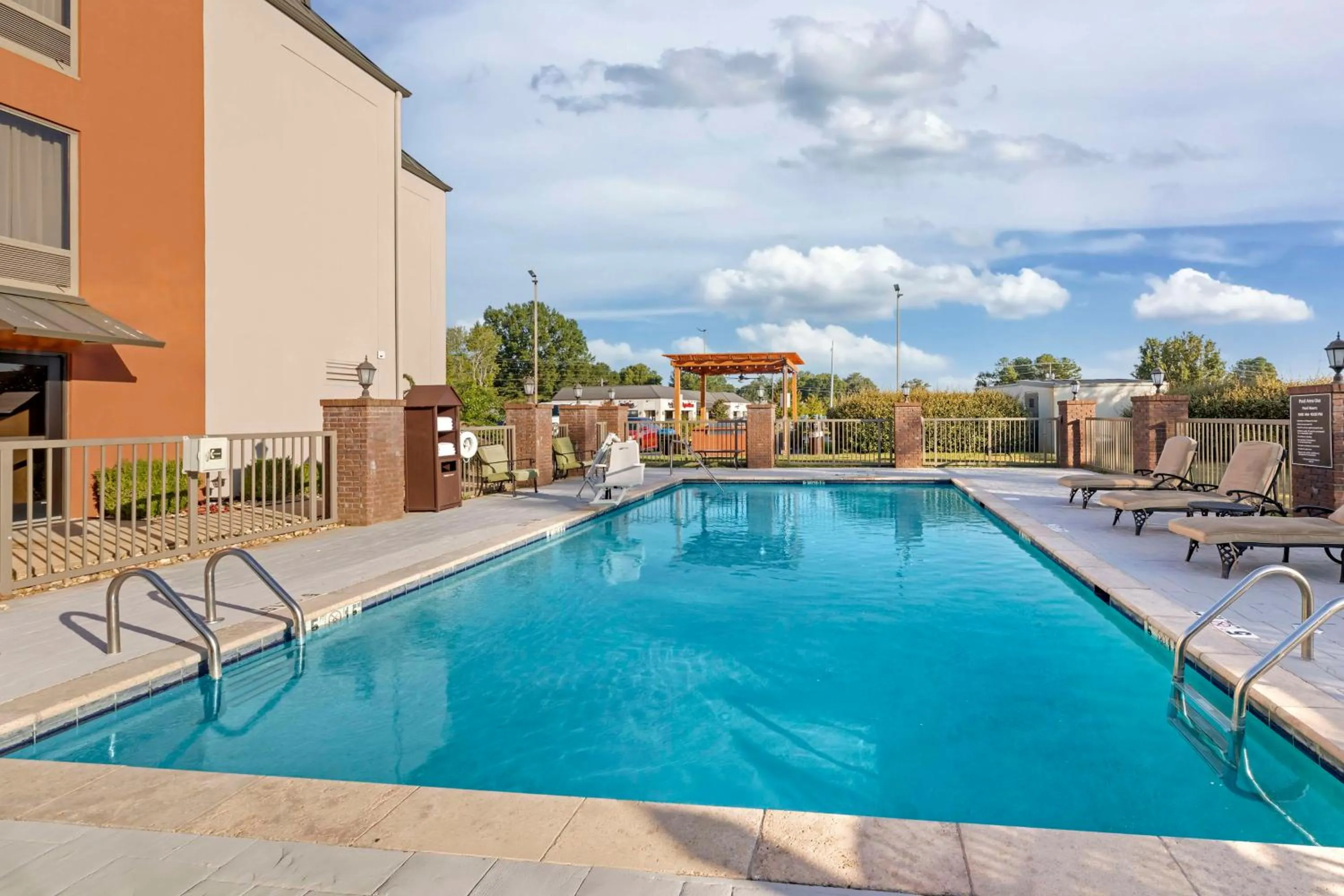Pool view in Best Western New Albany