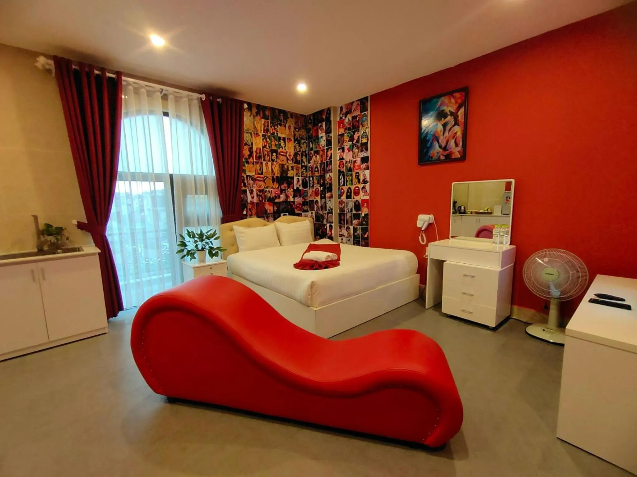 Bedroom, Bed in Ngàn Phố Studio & Love Hotel