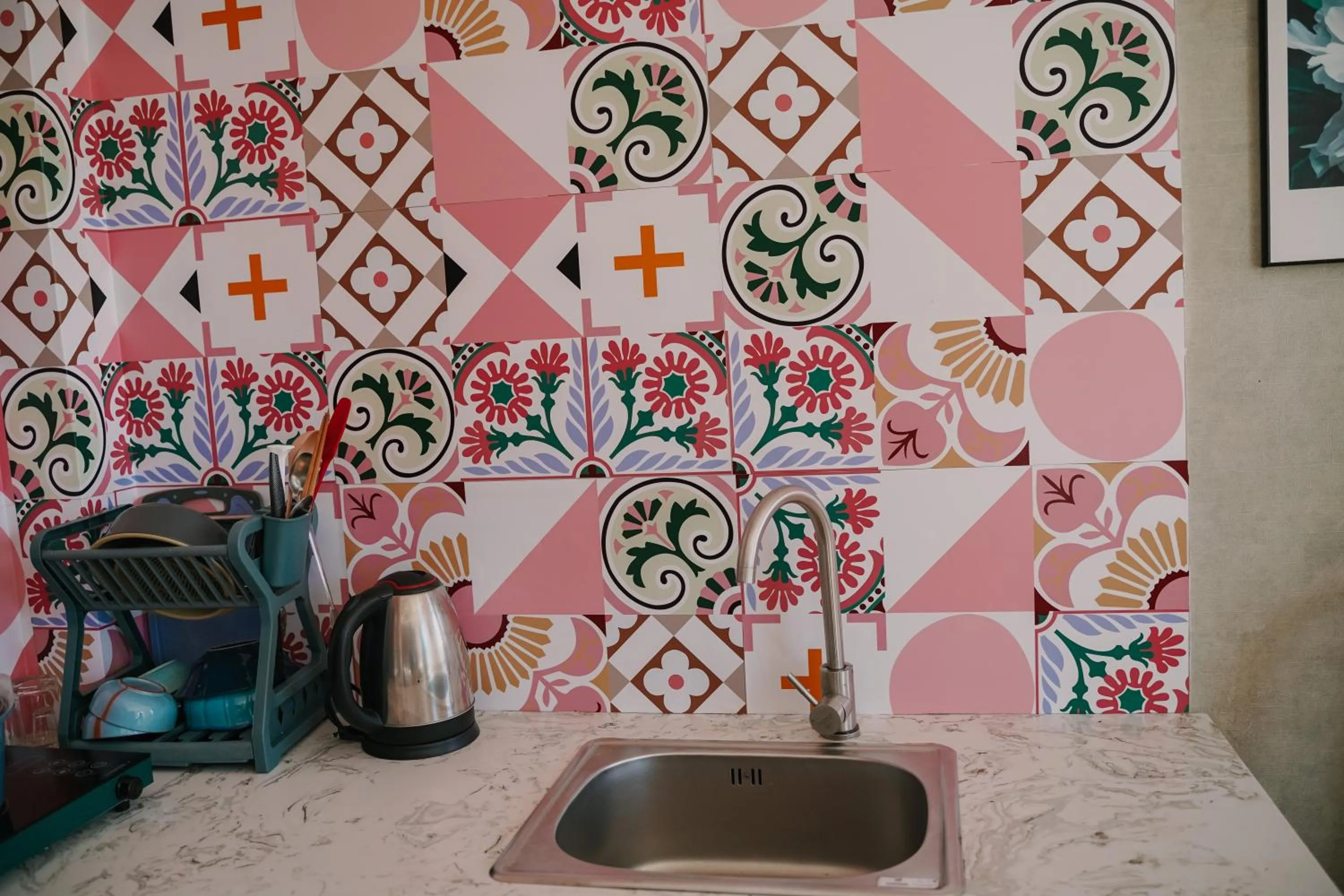 Kitchen or kitchenette in Ngàn Phố Studio & Love Hotel