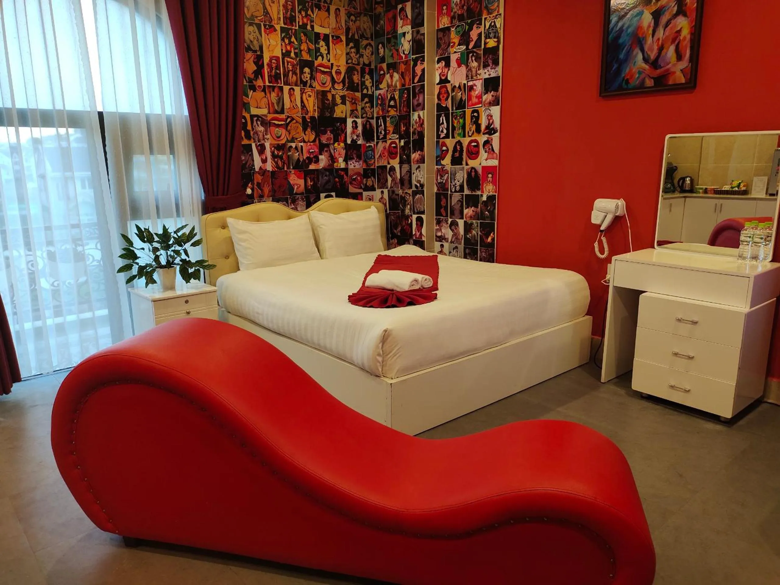 Bedroom, Bed in Ngàn Phố Studio & Love Hotel