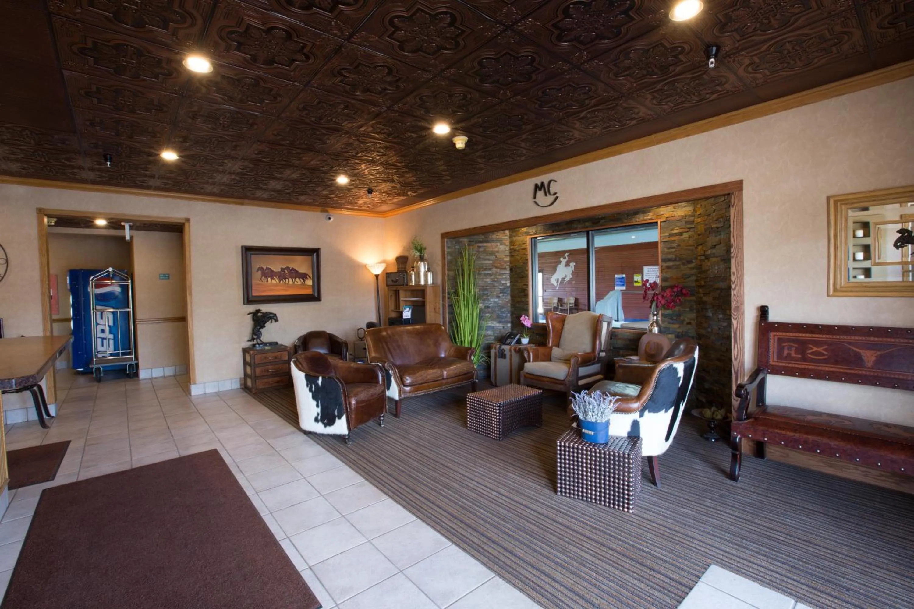 Lobby or reception in Miles City Hotel