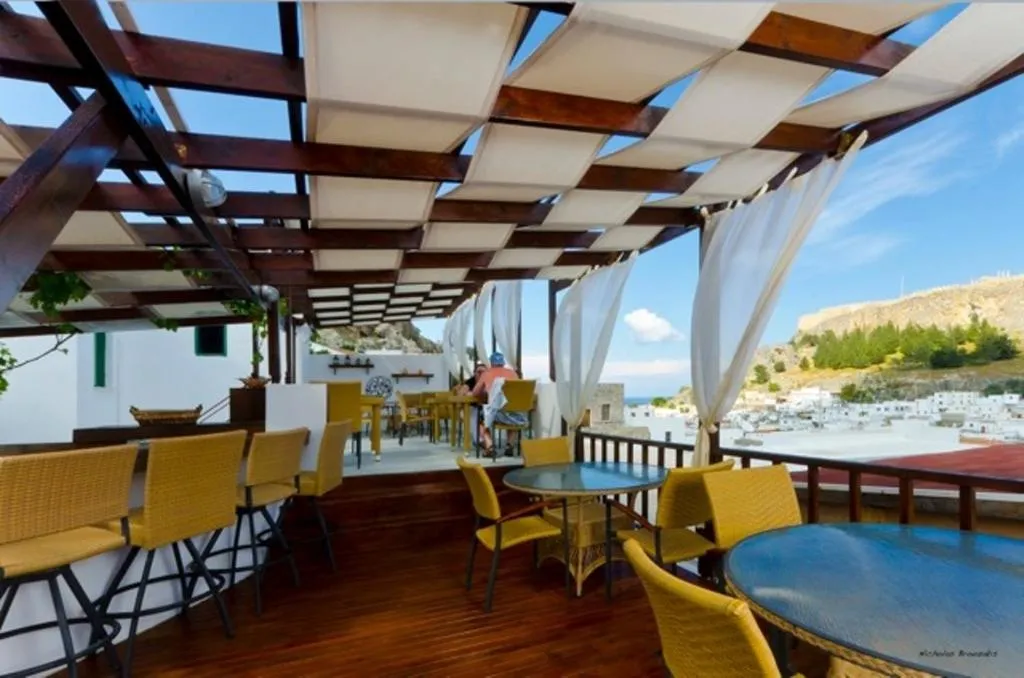 Balcony/Terrace in Xenones Lindos