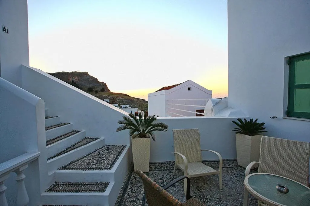 Balcony/Terrace in Xenones Lindos