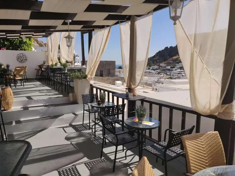 Balcony/Terrace in Xenones Lindos