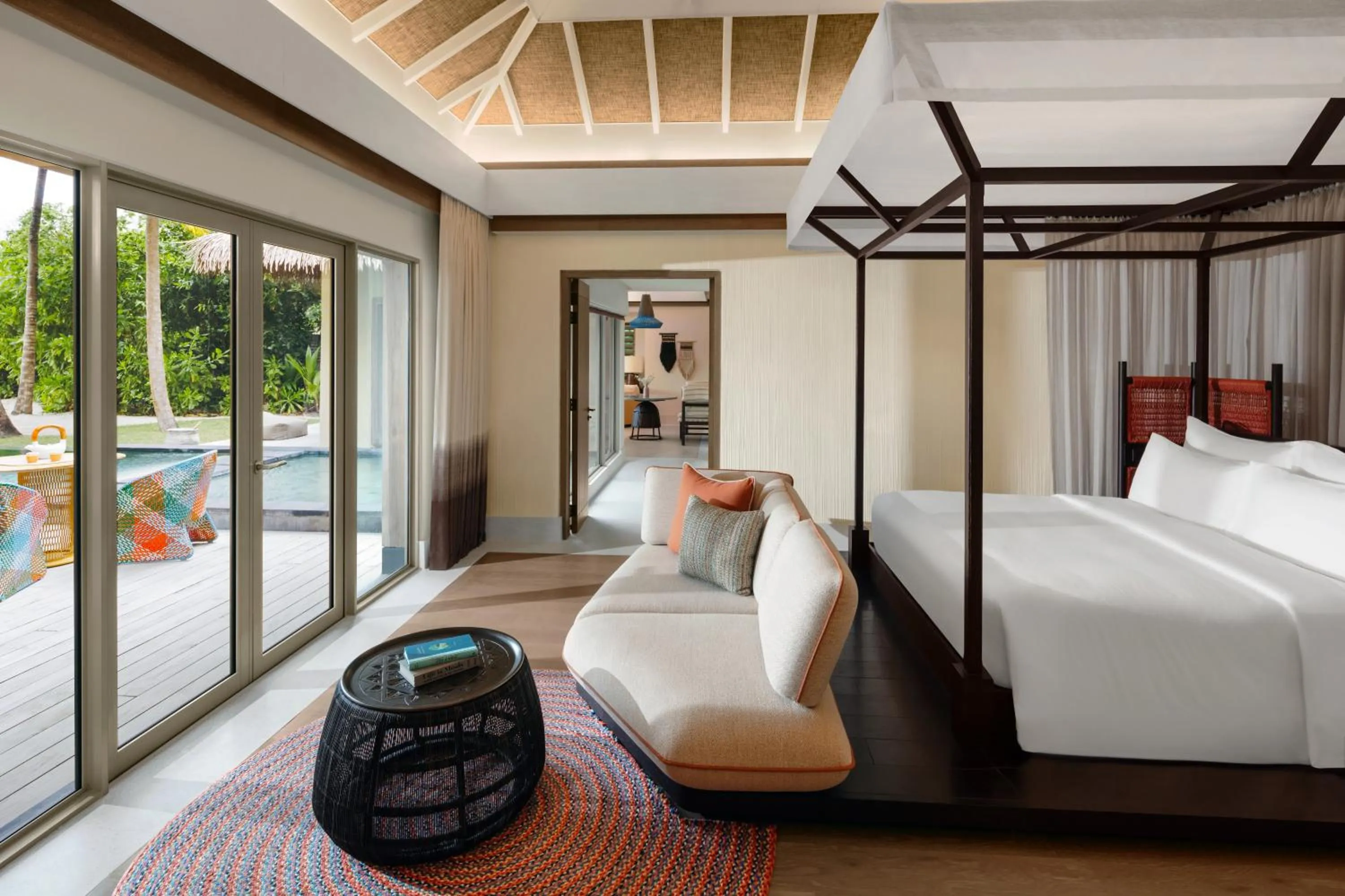 Bed in Intercontinental Maldives Maamunagau Resort with Club benefits by IHG