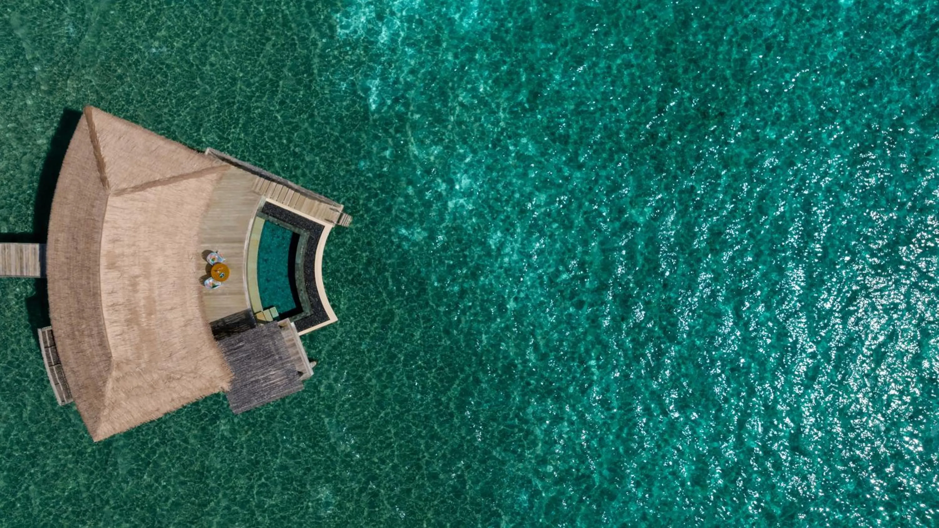 Bird's eye view in Intercontinental Maldives Maamunagau Resort with Club benefits by IHG